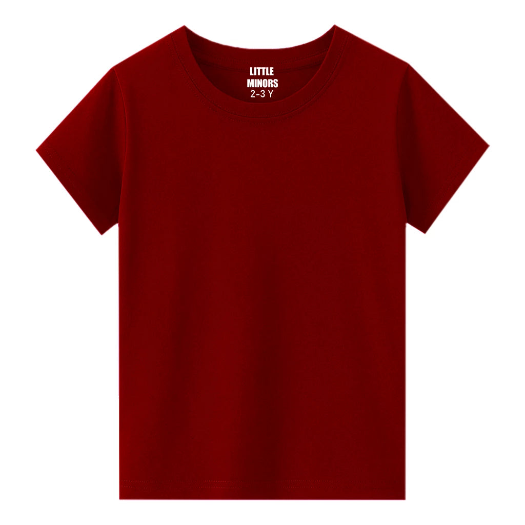 Kids Basic Cotton T-Shirt - Pack of 5