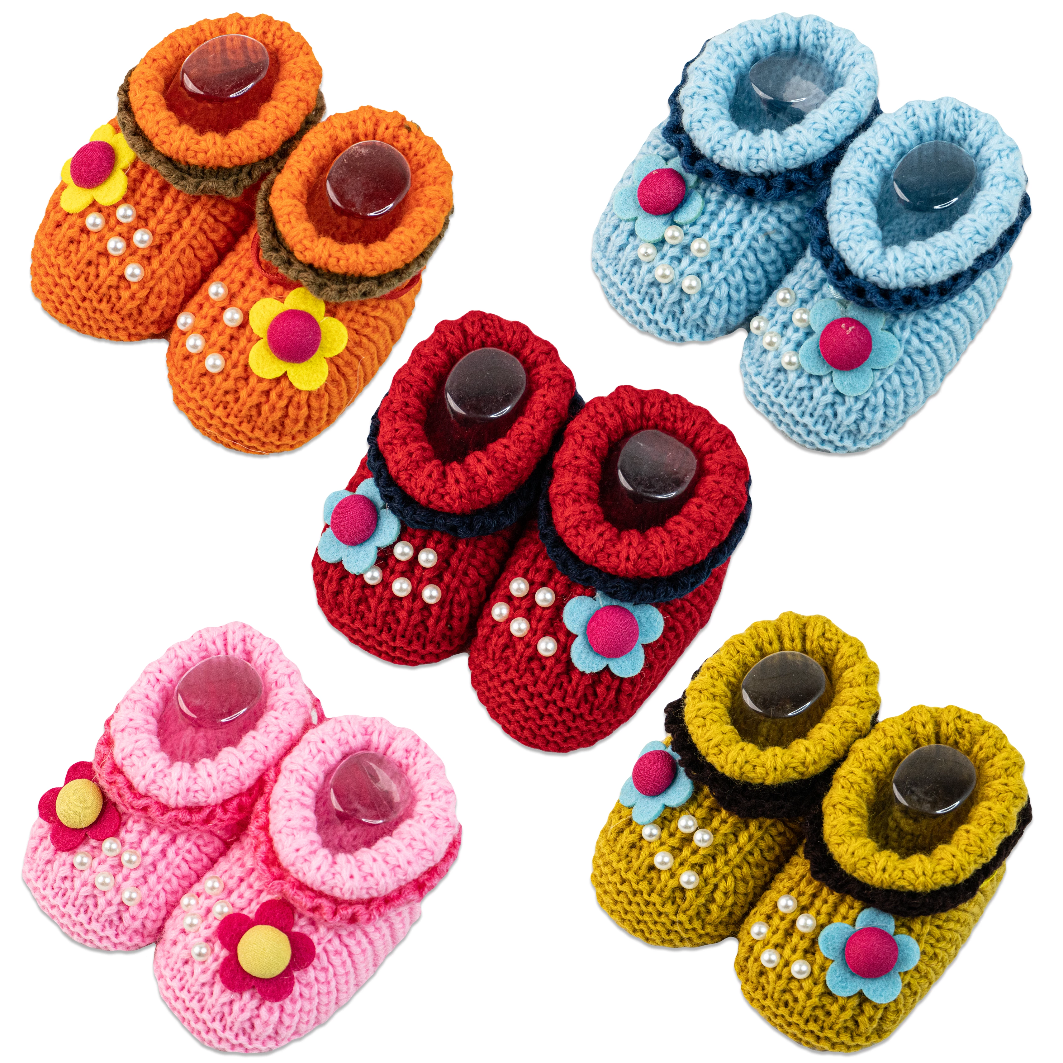 Jing Yang Wool Baby Booties
