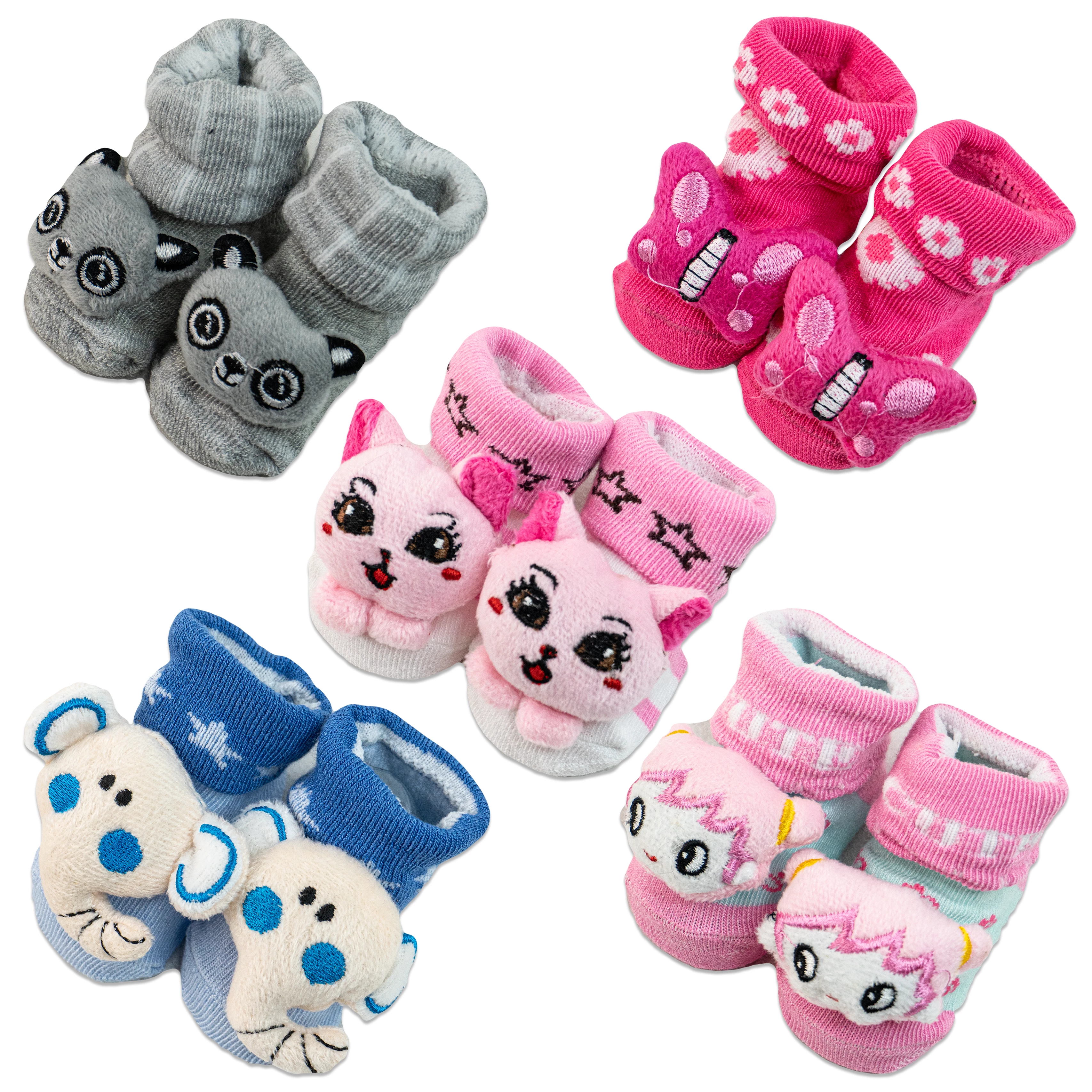 Baby Rattle Booties – Soft and Fun for Little Feet