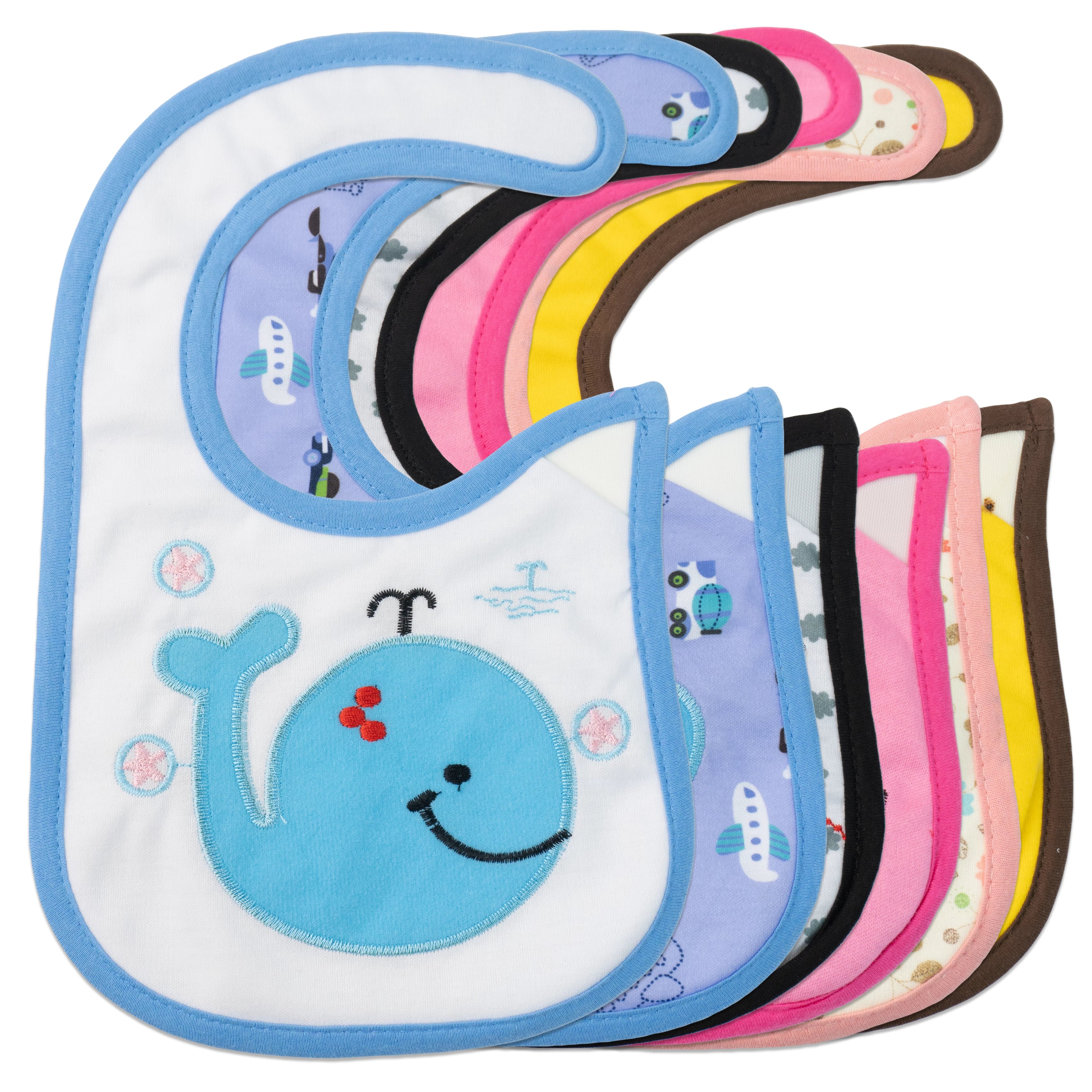 Side Velcro Cotton Baby Bib – Cute and Stylish