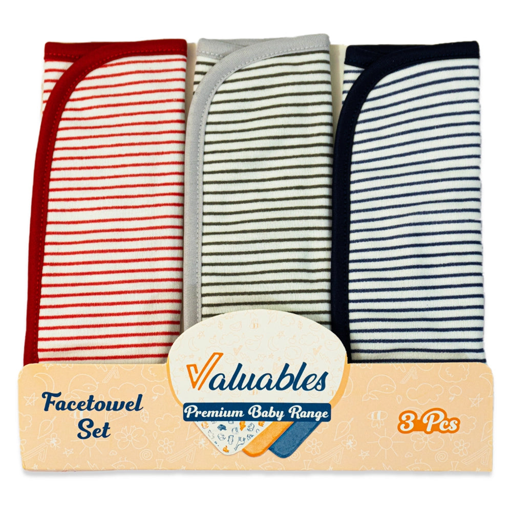 Chase Value 3Pcs Face Towel Set