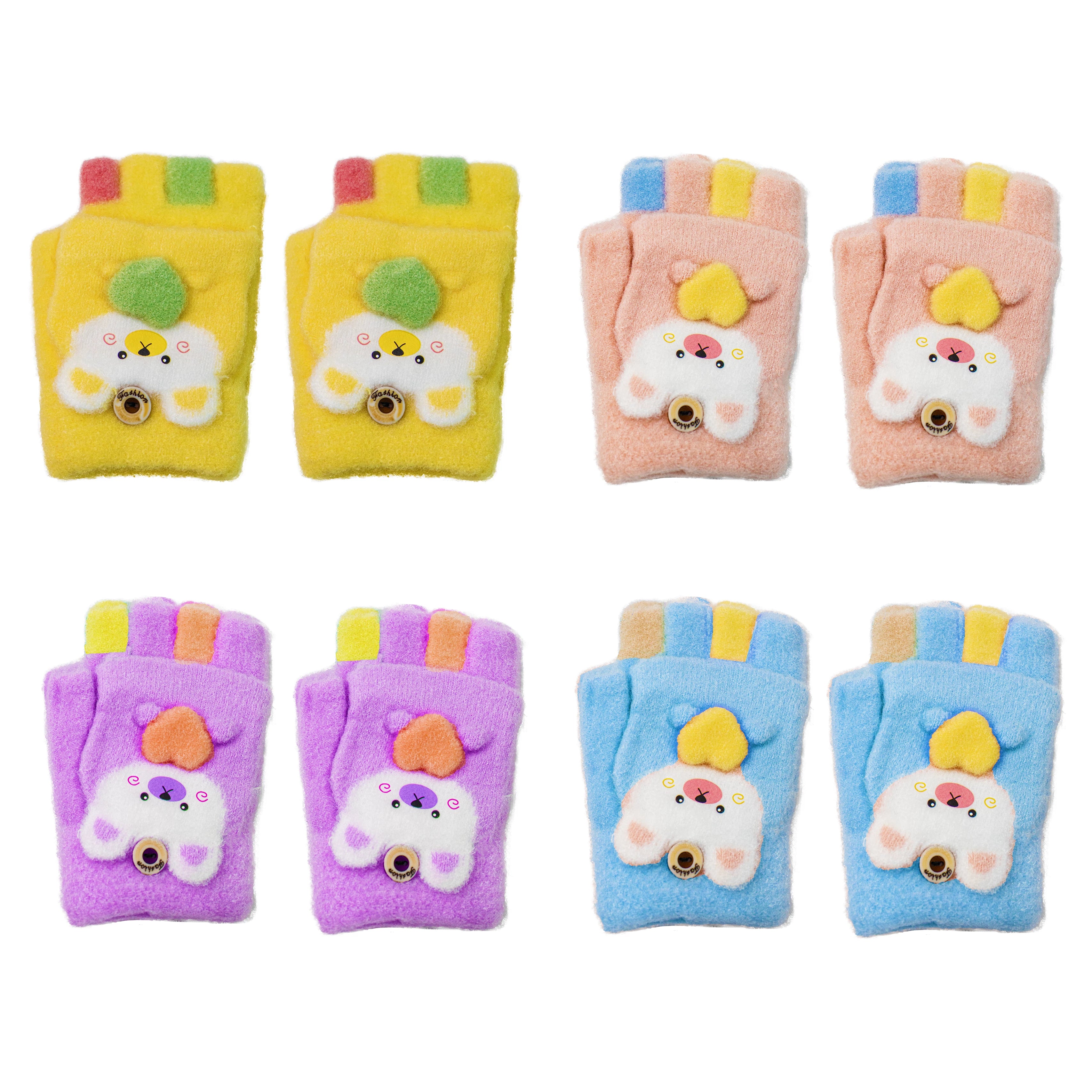 Aiyi Wool Half-Finger Gloves – Warm and Functional