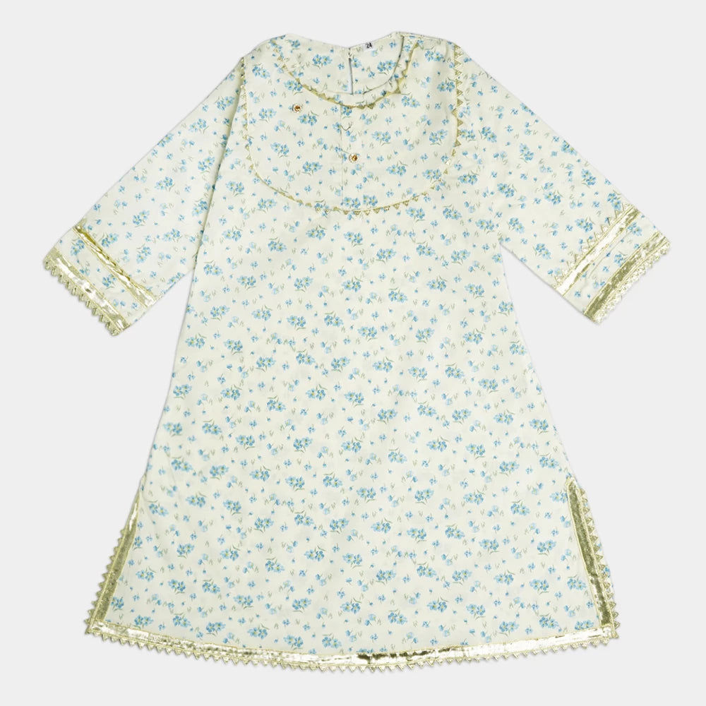 Girls Cotton Suit with Dupatta