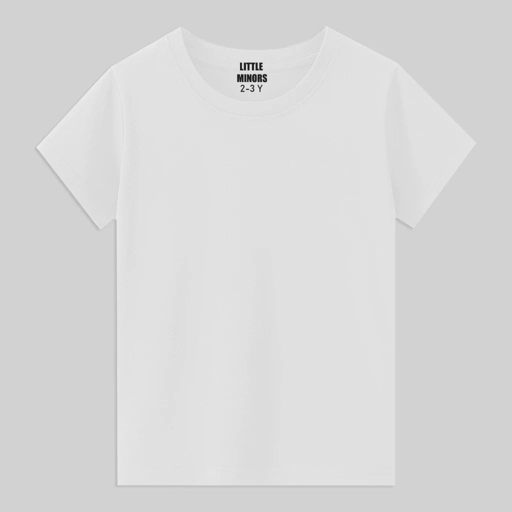 Kids Basic Cotton T-Shirt - Pack of 3