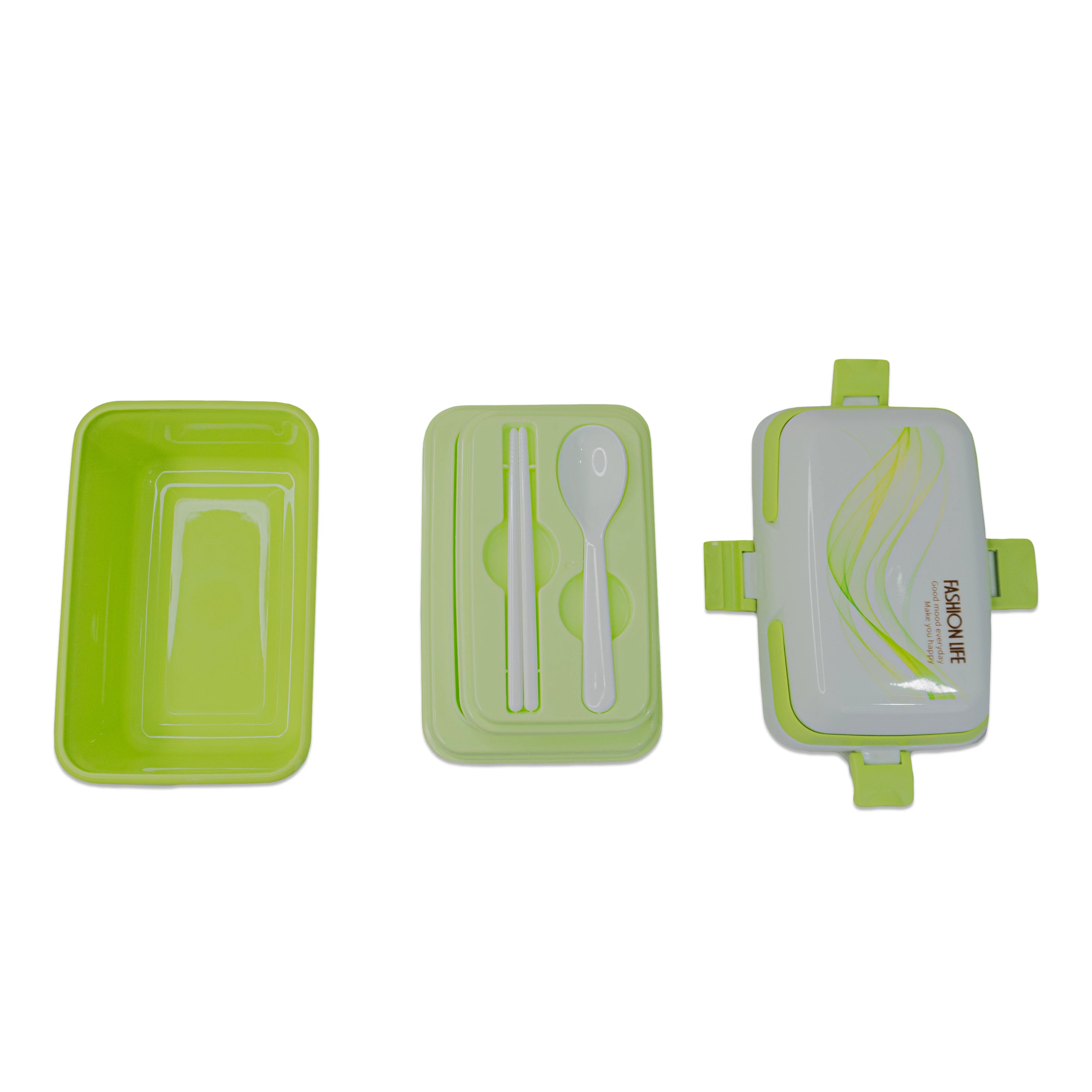 Fashion Life Lunch Box with Compartments & Spoon