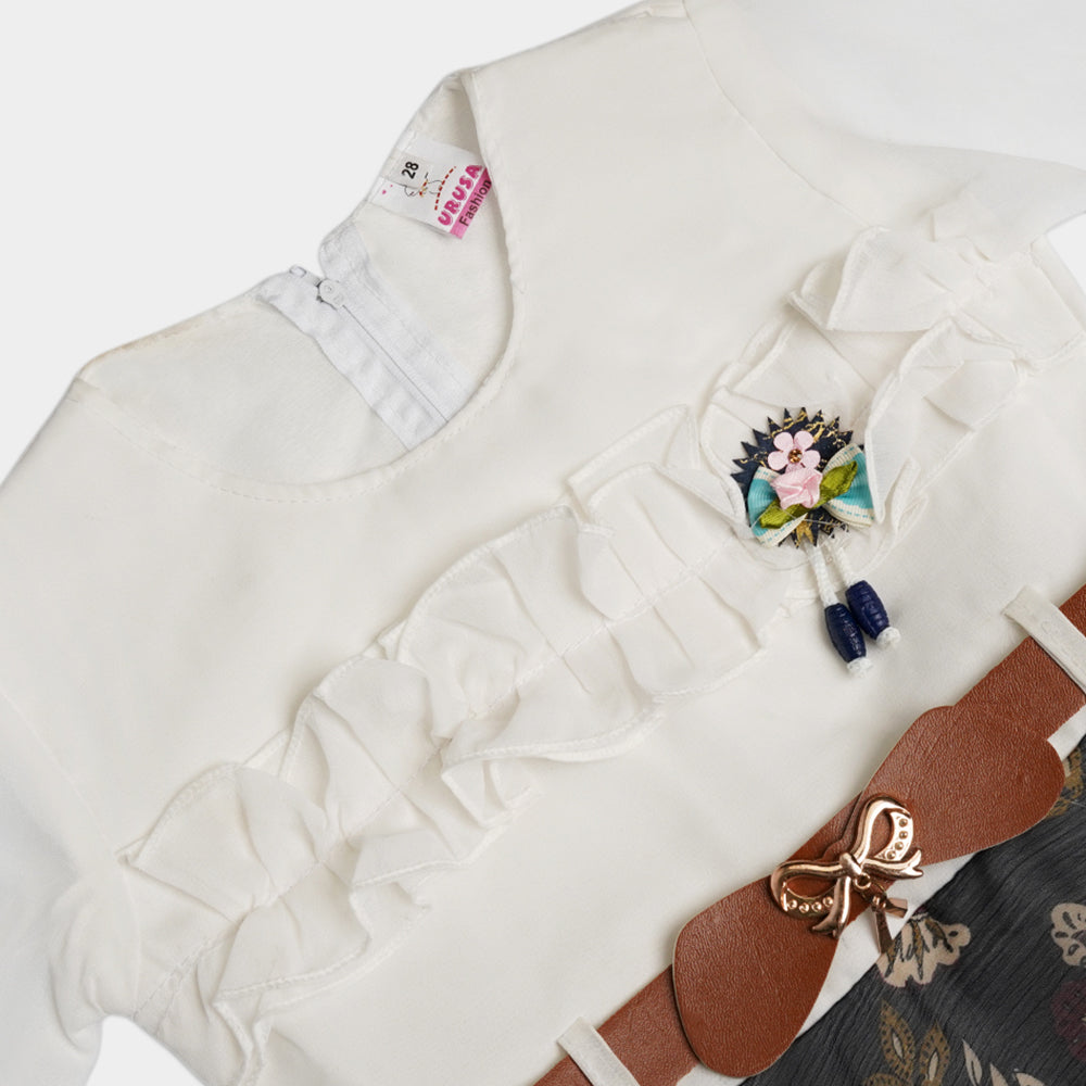 Elegant chiffon frock for girls