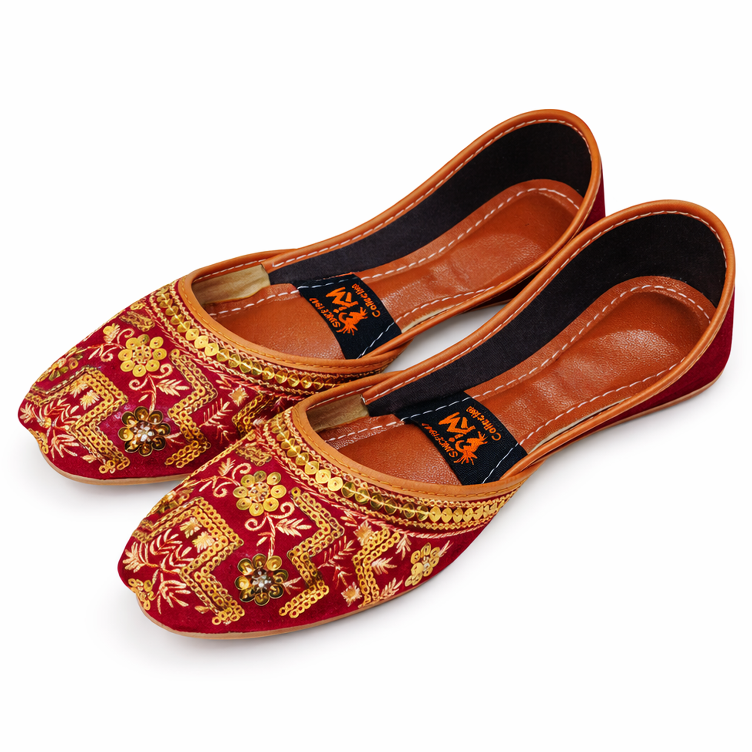 Women Traditional Khussa Shoes – Handmade Embroidered Punjabi Khussa Flats for Women | Wedding & Party Wear