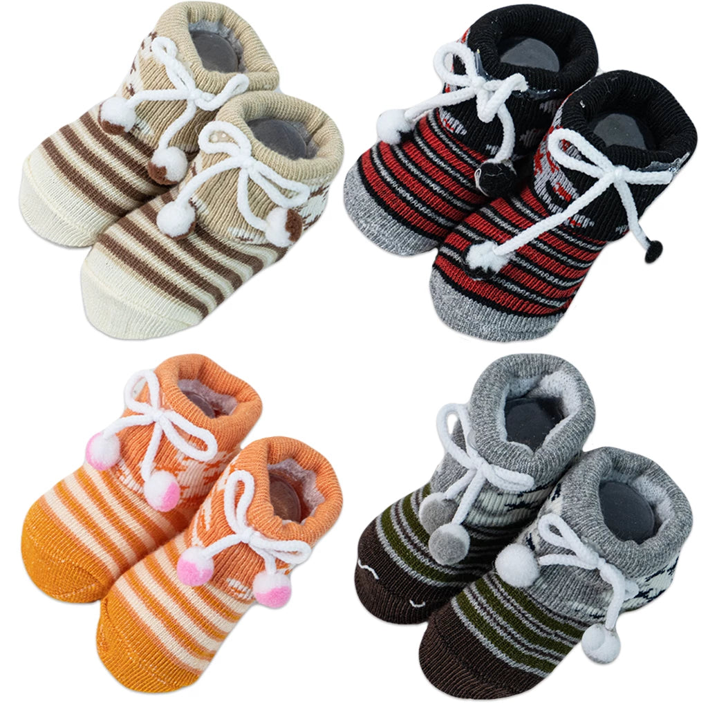 Baby Pom Pom Booties – Soft and Adorable