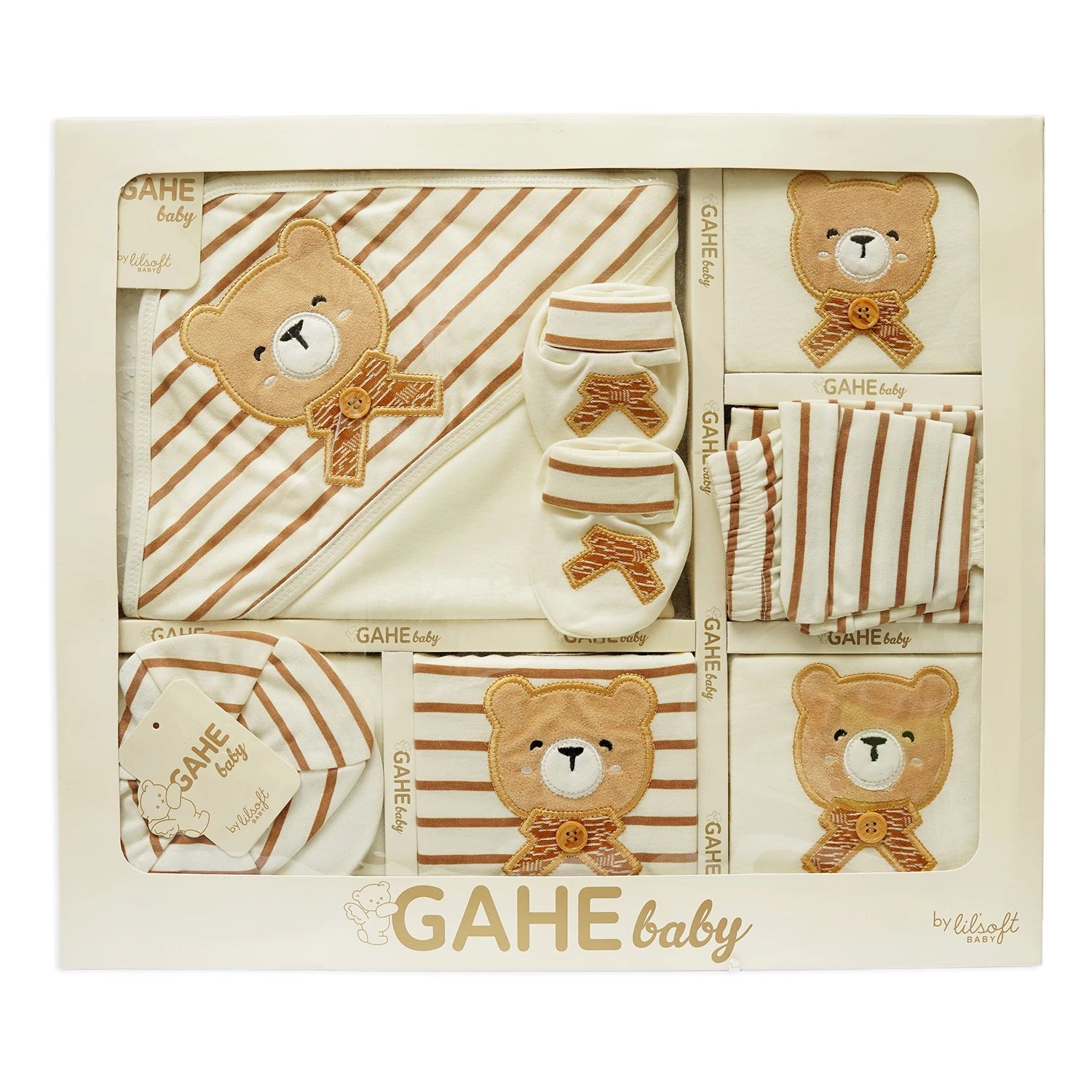 Newborn Baby Gift Set – 10 Pcs (GAHE Bear Theme)