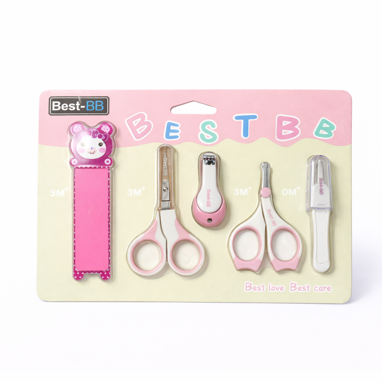 Baby Grooming Care Set (5 Pcs) | Nail Clipper, Scissors, File & Ear Cleaner