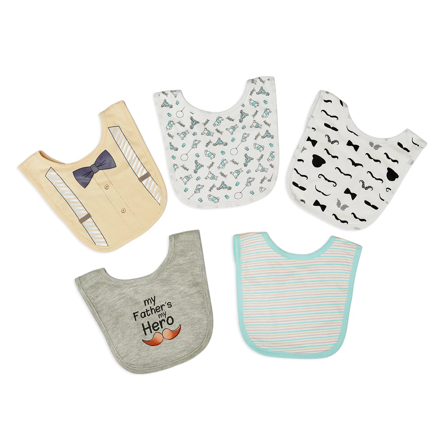 Baby Bibs – Pack of 5 Soft & Absorbent