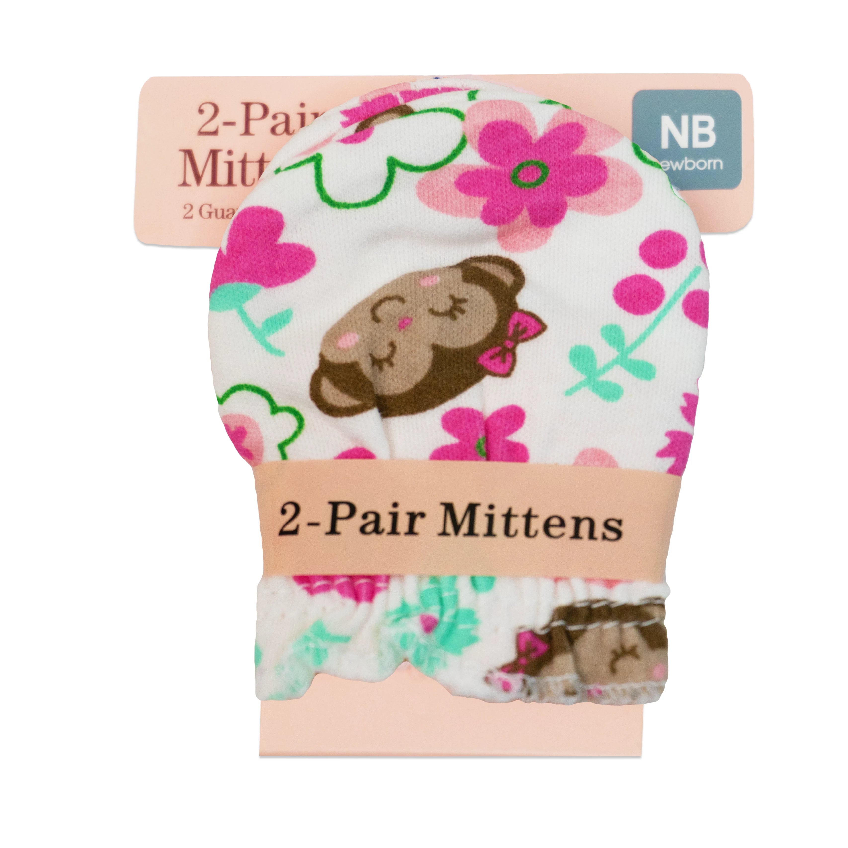 Baby Cotton Mittens Pack of 2