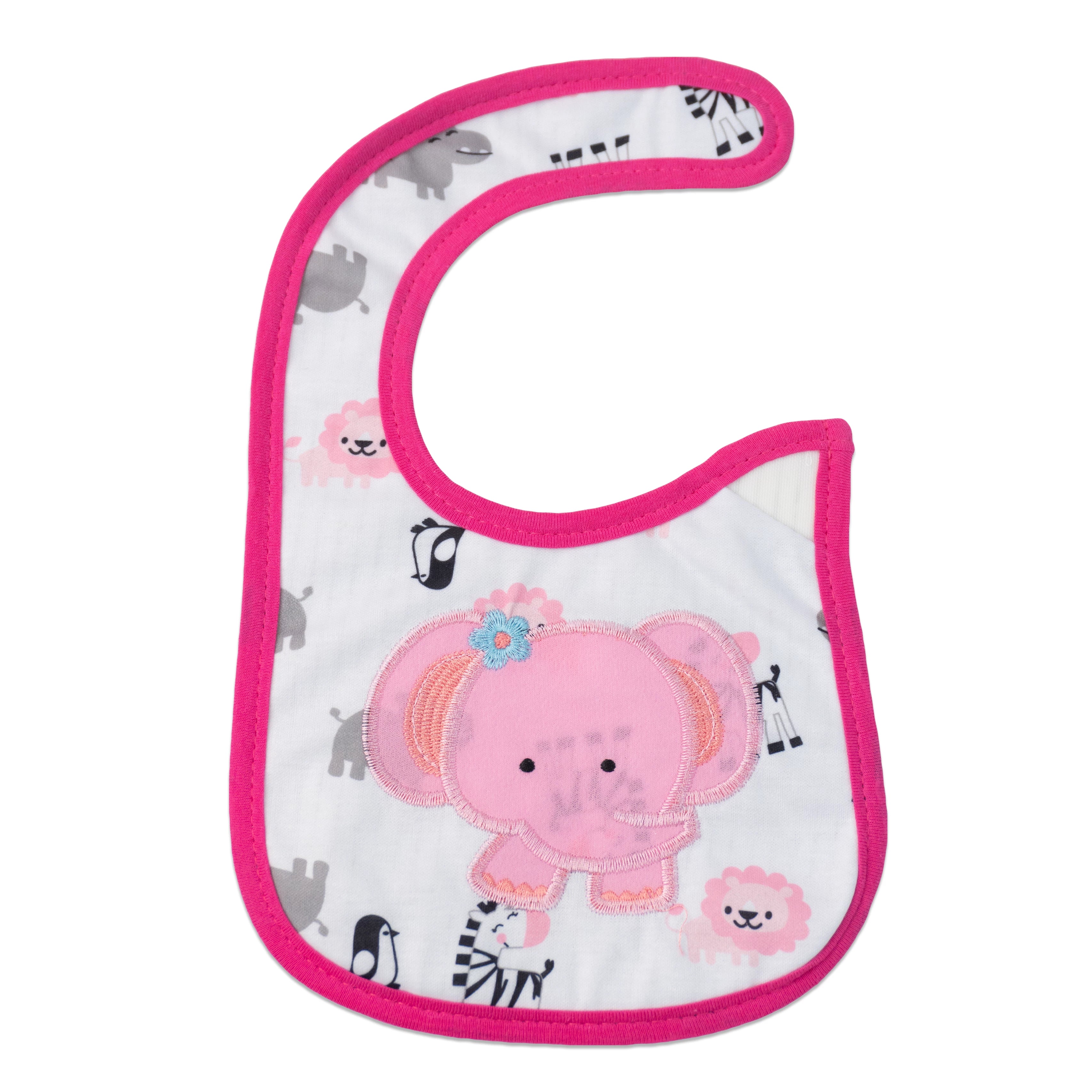 Side Velcro Cotton Baby Bib – Cute and Stylish