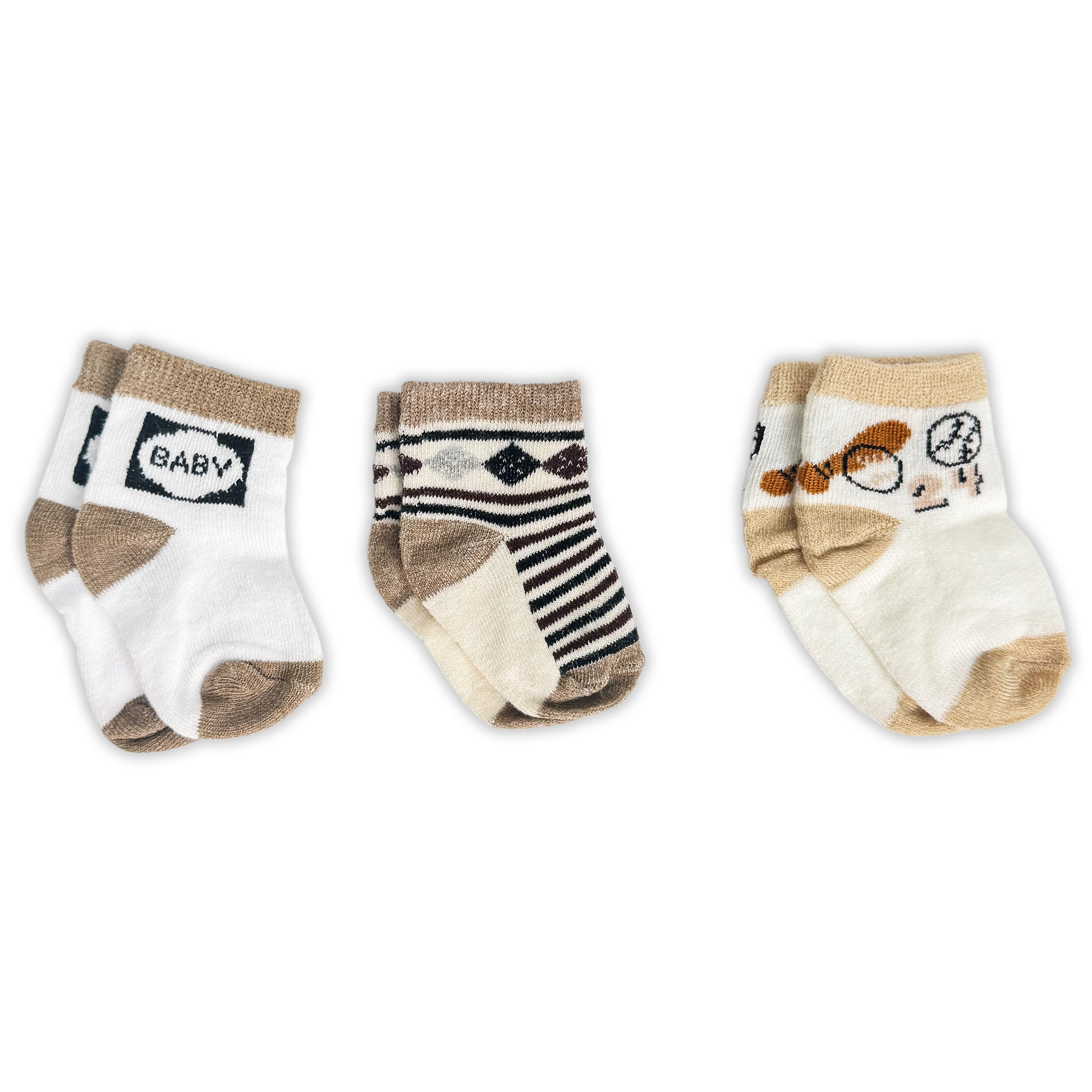 Baby Socks Pack of 3  - Gift Set