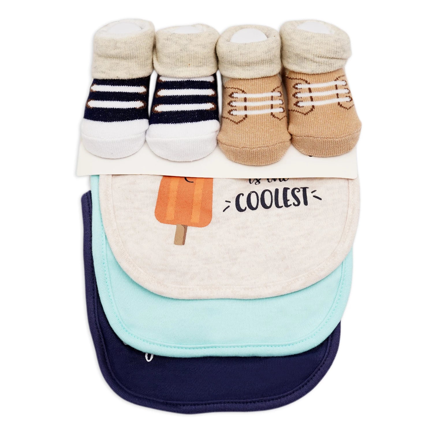 Aifeier 3 Bibs & 2 Socks Set