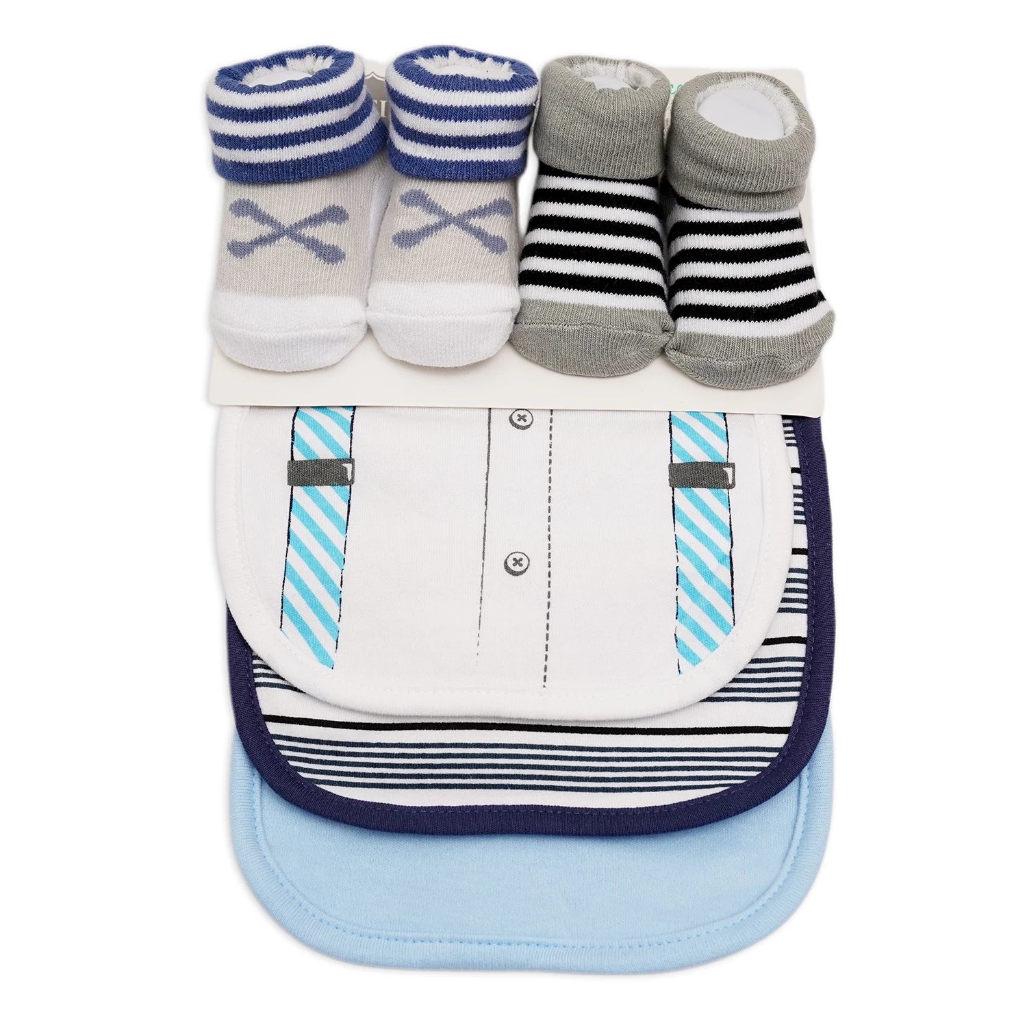 Aifeier 3 Bibs & 2 Socks Set