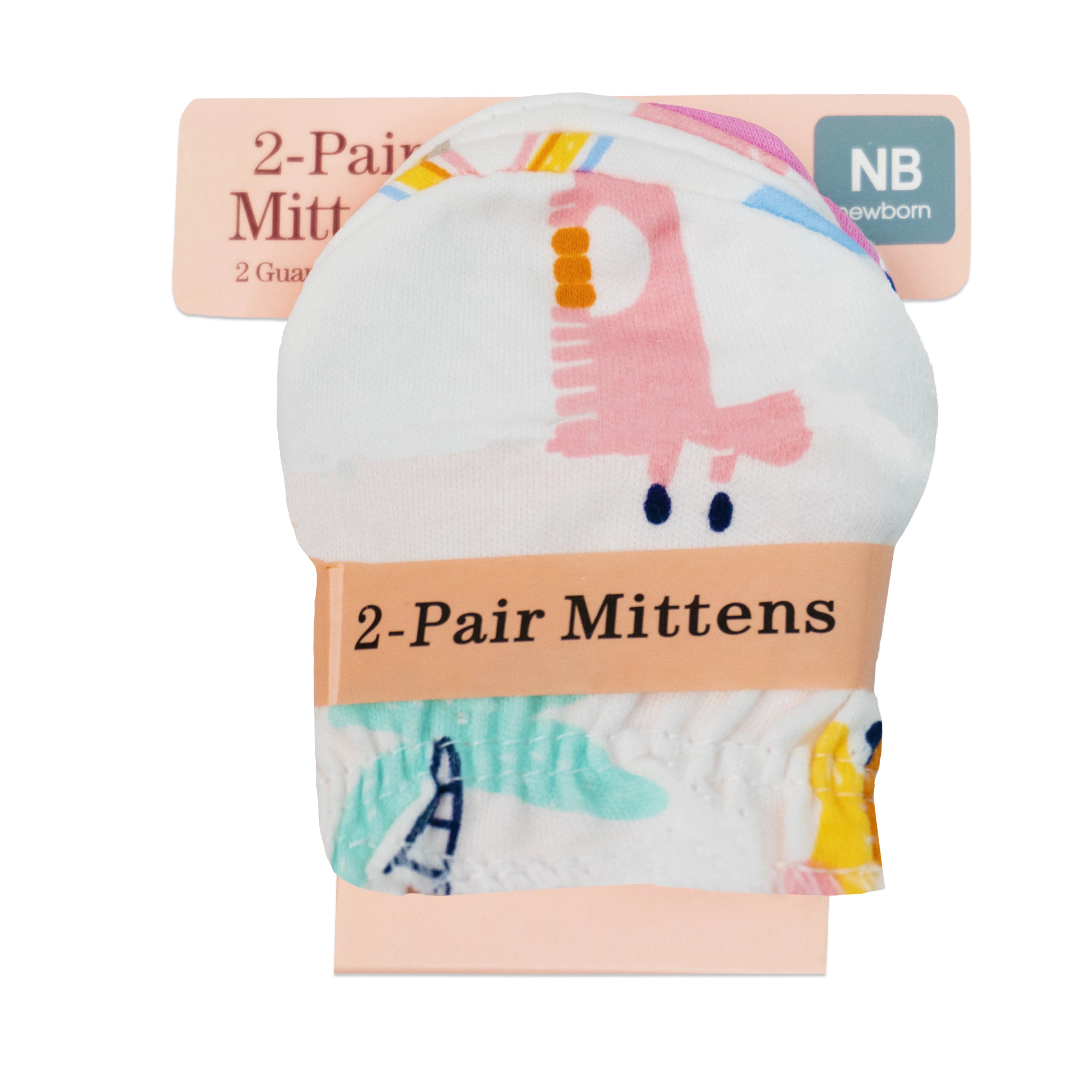 Baby Cotton Mittens Pack of 2