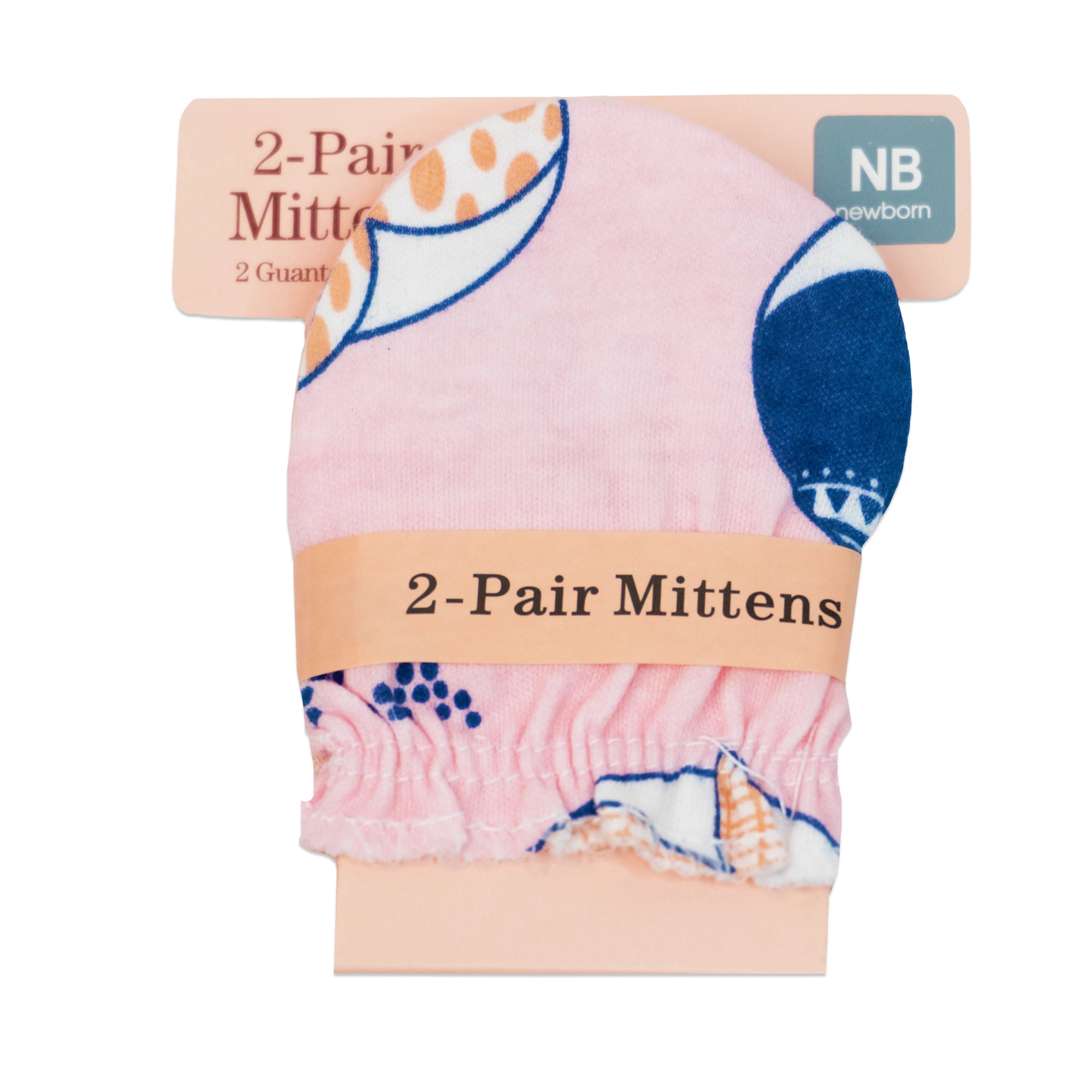 Baby Cotton Mittens Pack of 2