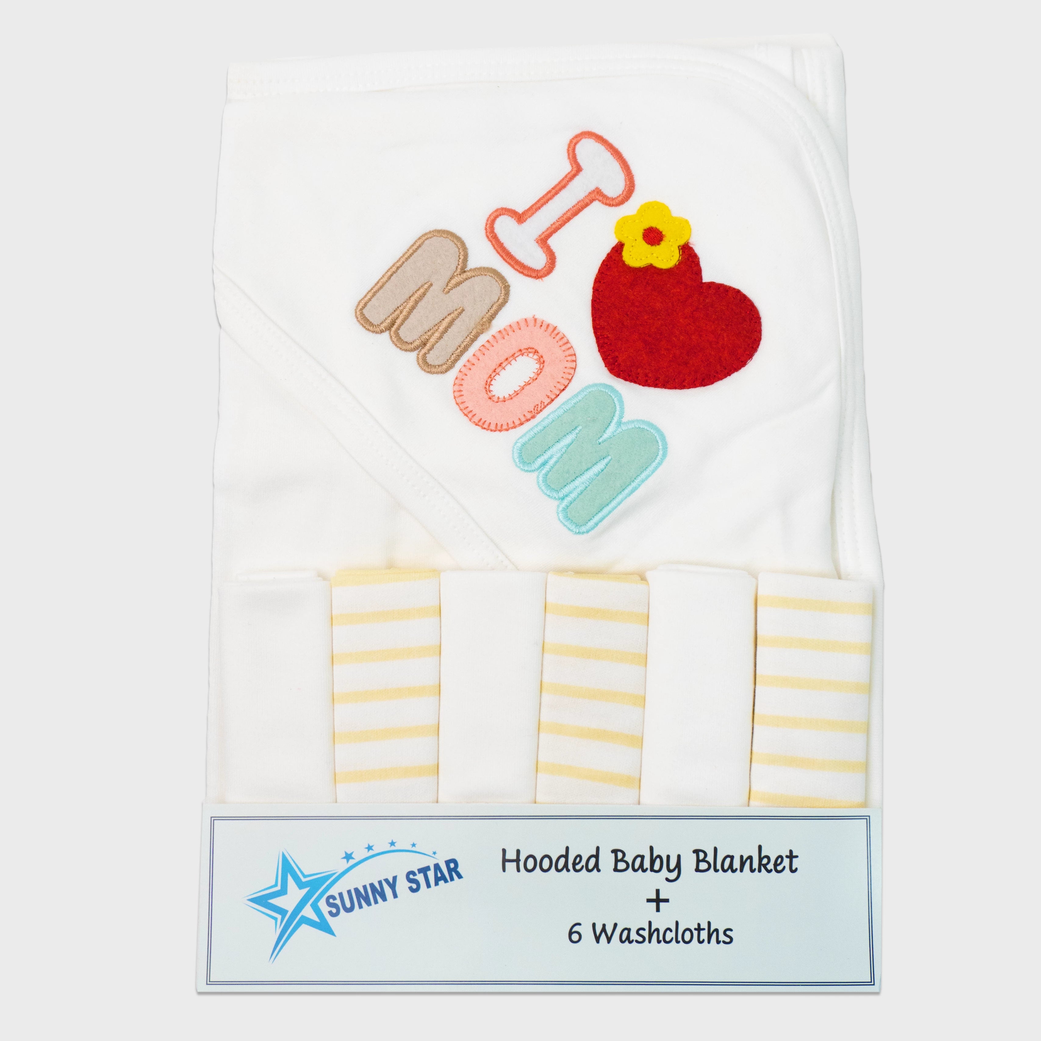 Sunny Star Baby 7 Pcs Towel Set | Soft & Absorbent Towels for Newborns
