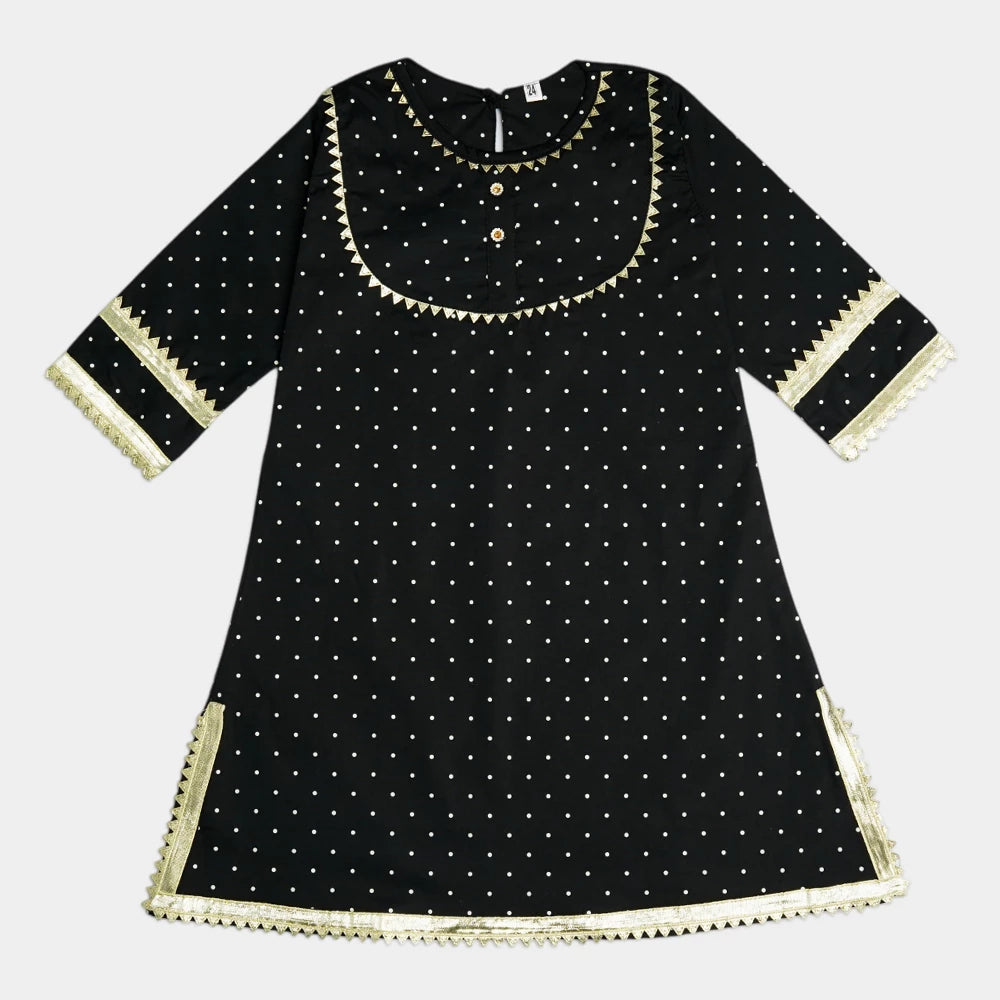 Girls Cotton Suit with Dupatta