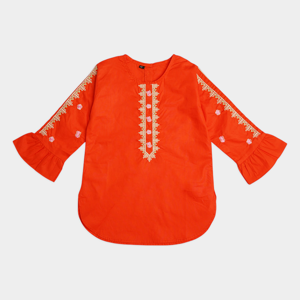 Girl Embroidery Suit