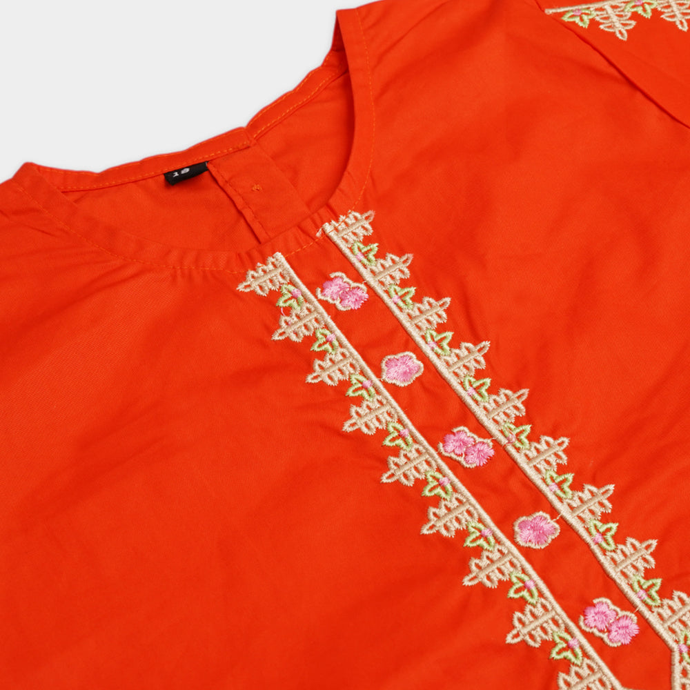 Girl Embroidery Suit