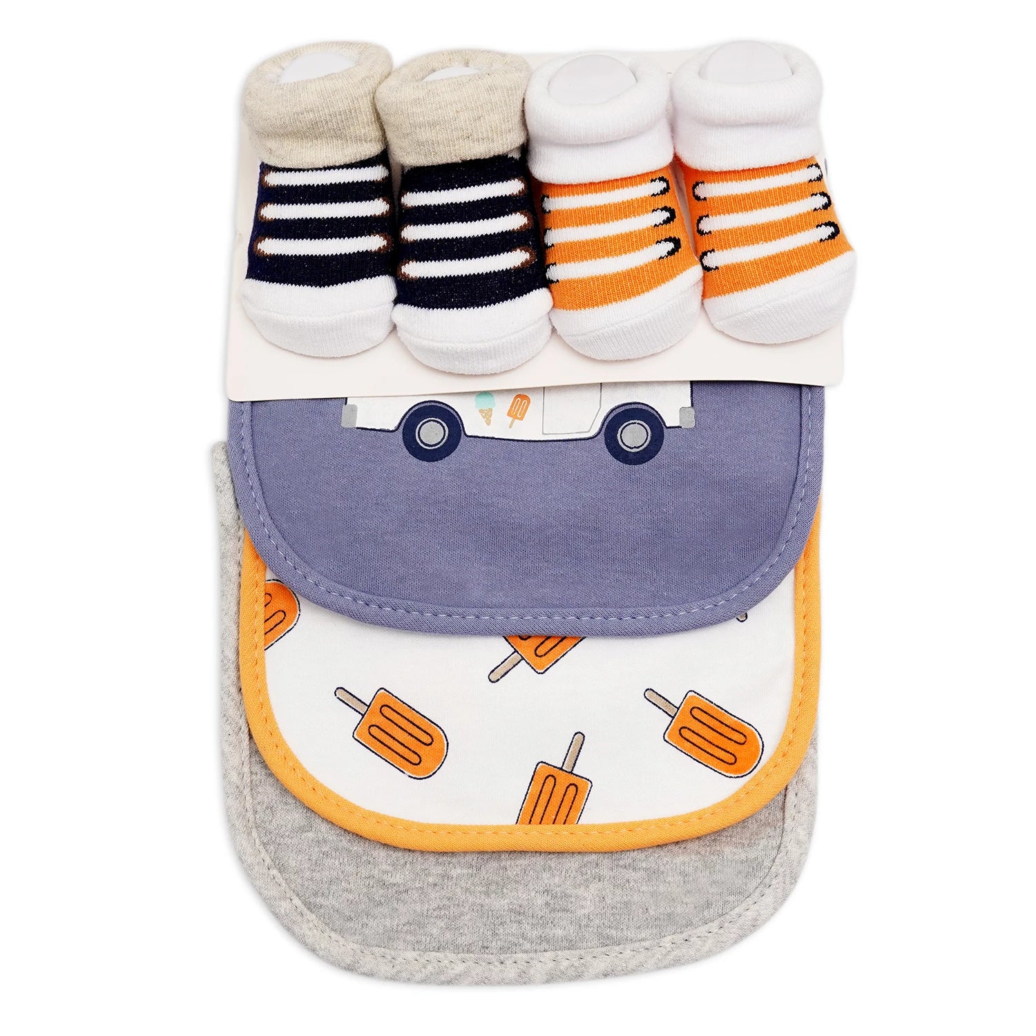 Aifeier 3 Bibs & 2 Socks Set