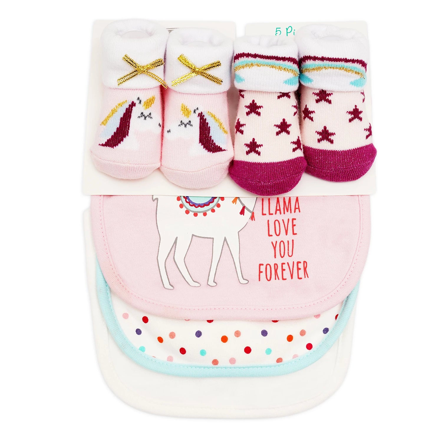 Aifeier 3 Bibs & 2 Socks Set