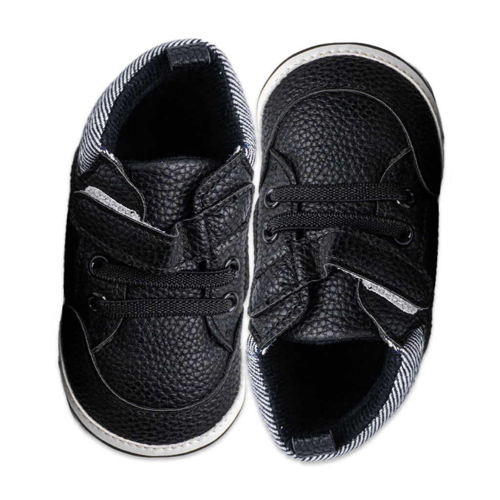 Two Tone Zebra Print Baby Shoes