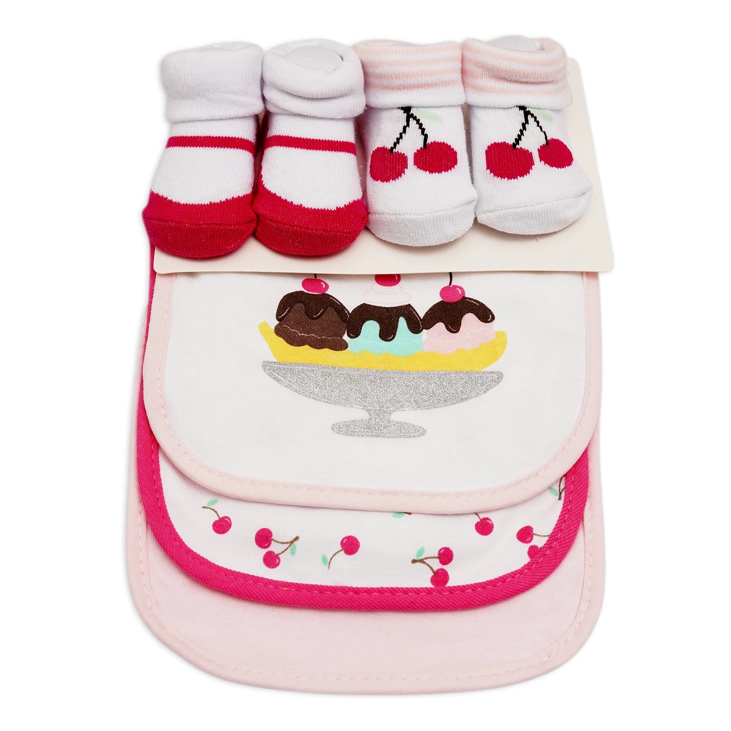Aifeier 3 Bibs & 2 Socks Set