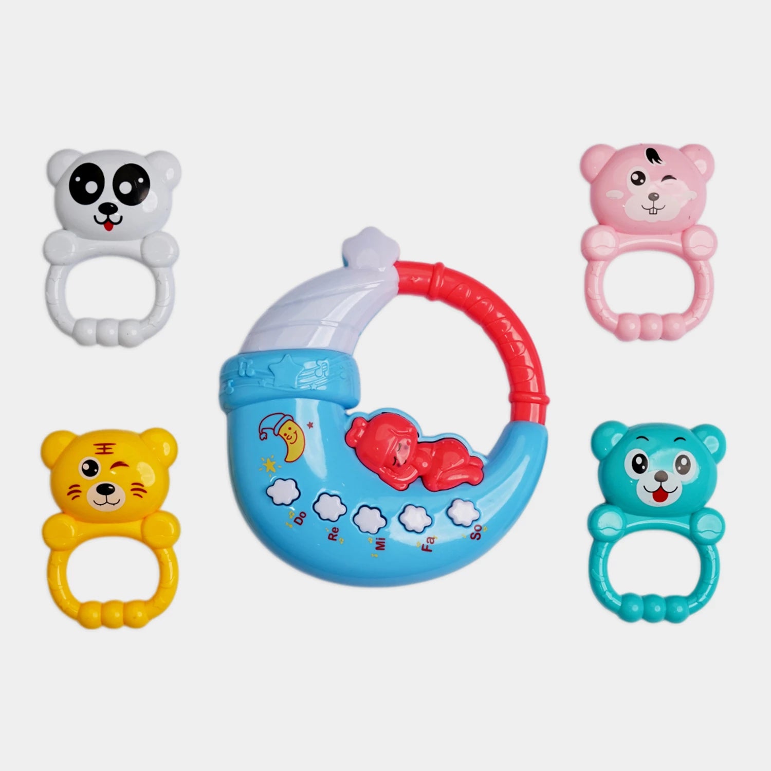 Baby Musical Rattle Set – Pack of 5