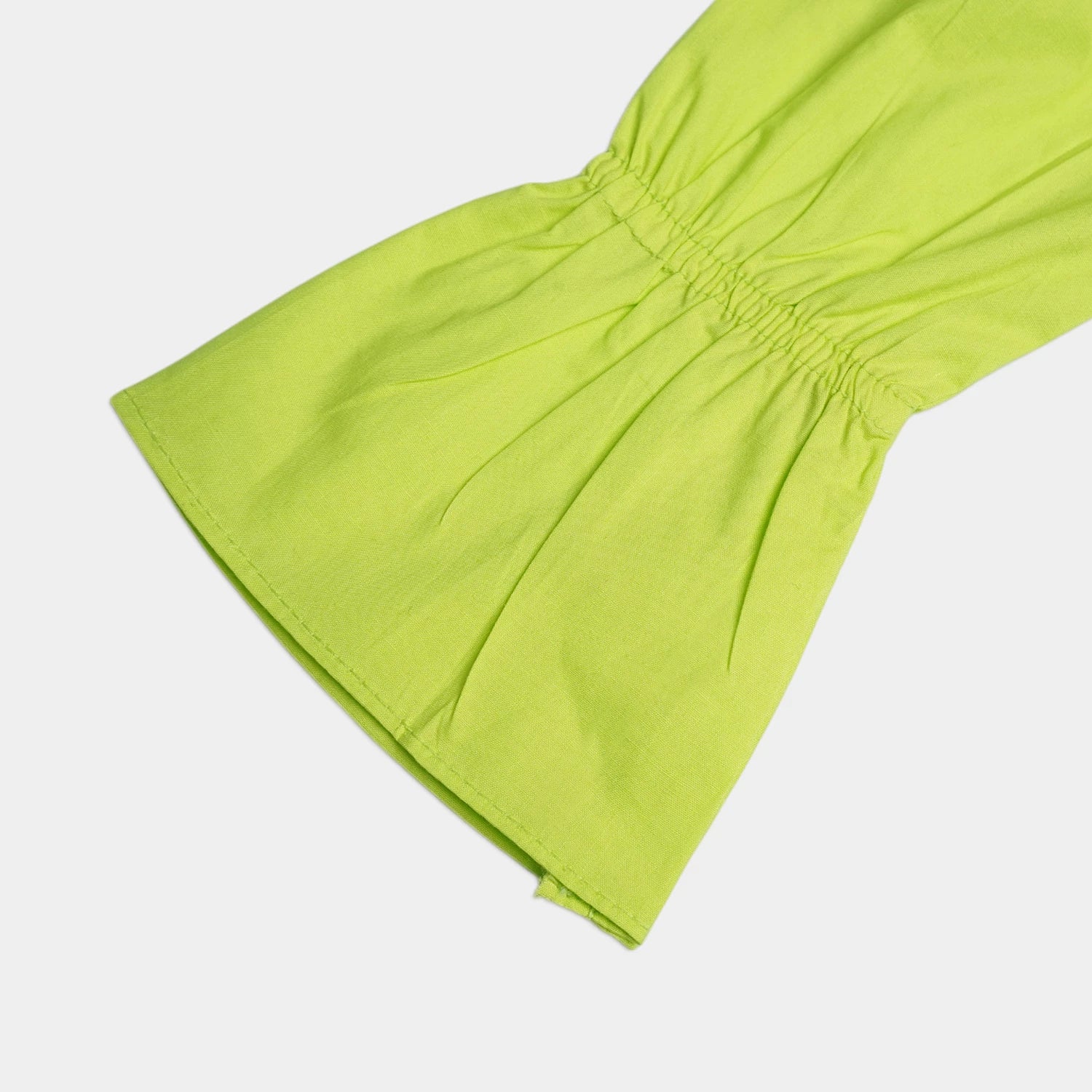 Girls Cotton Frock - Parrot Green