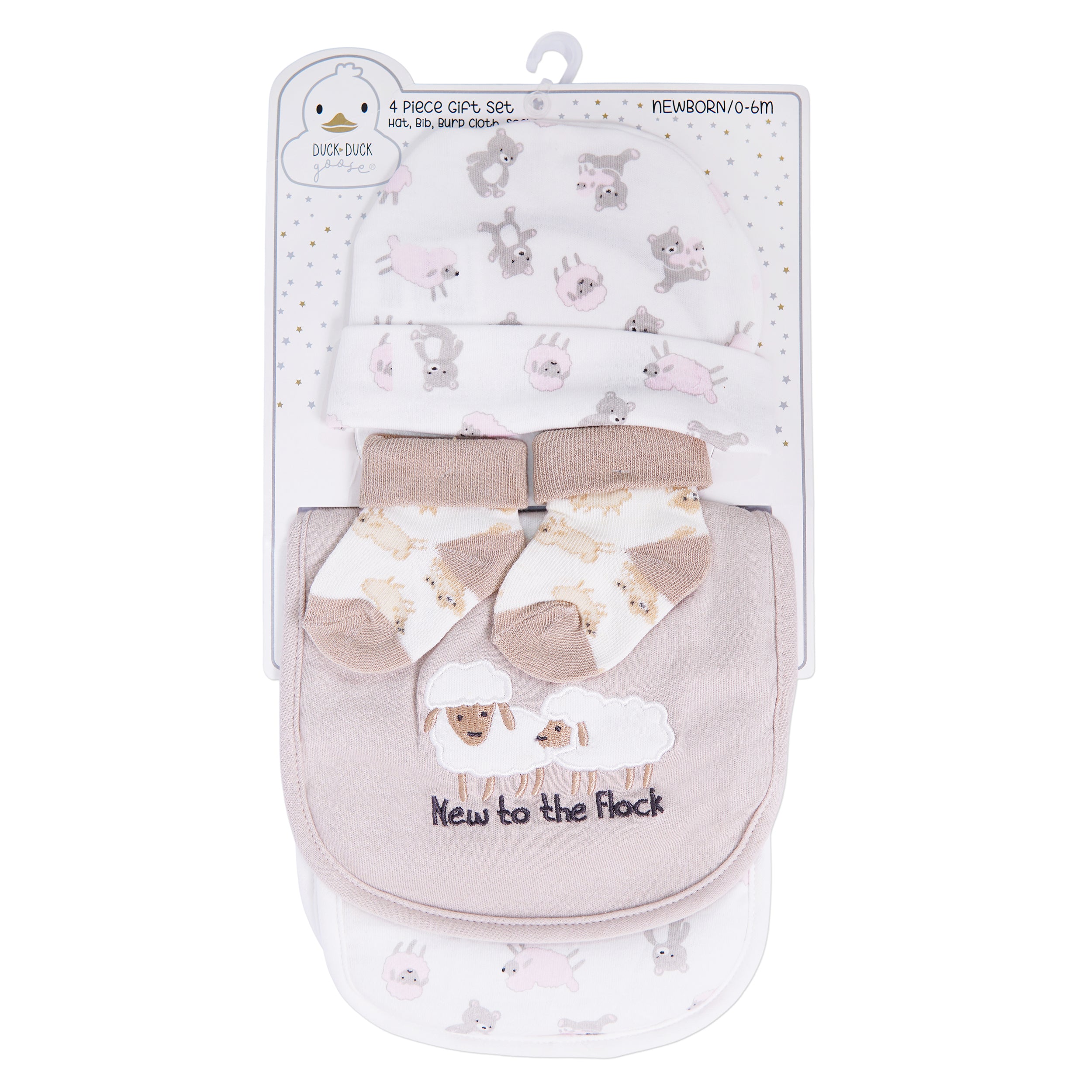 New Born Cap, Bibs and Socks Set