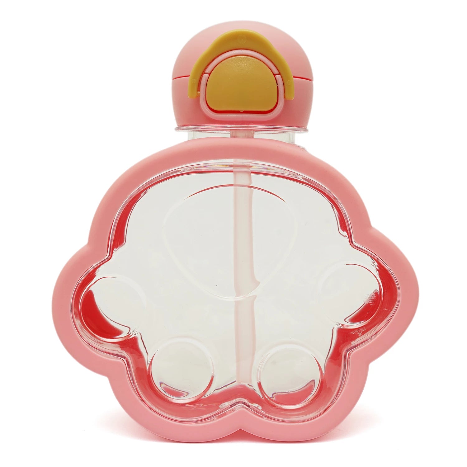 Paw Print Transparent Water Bottle