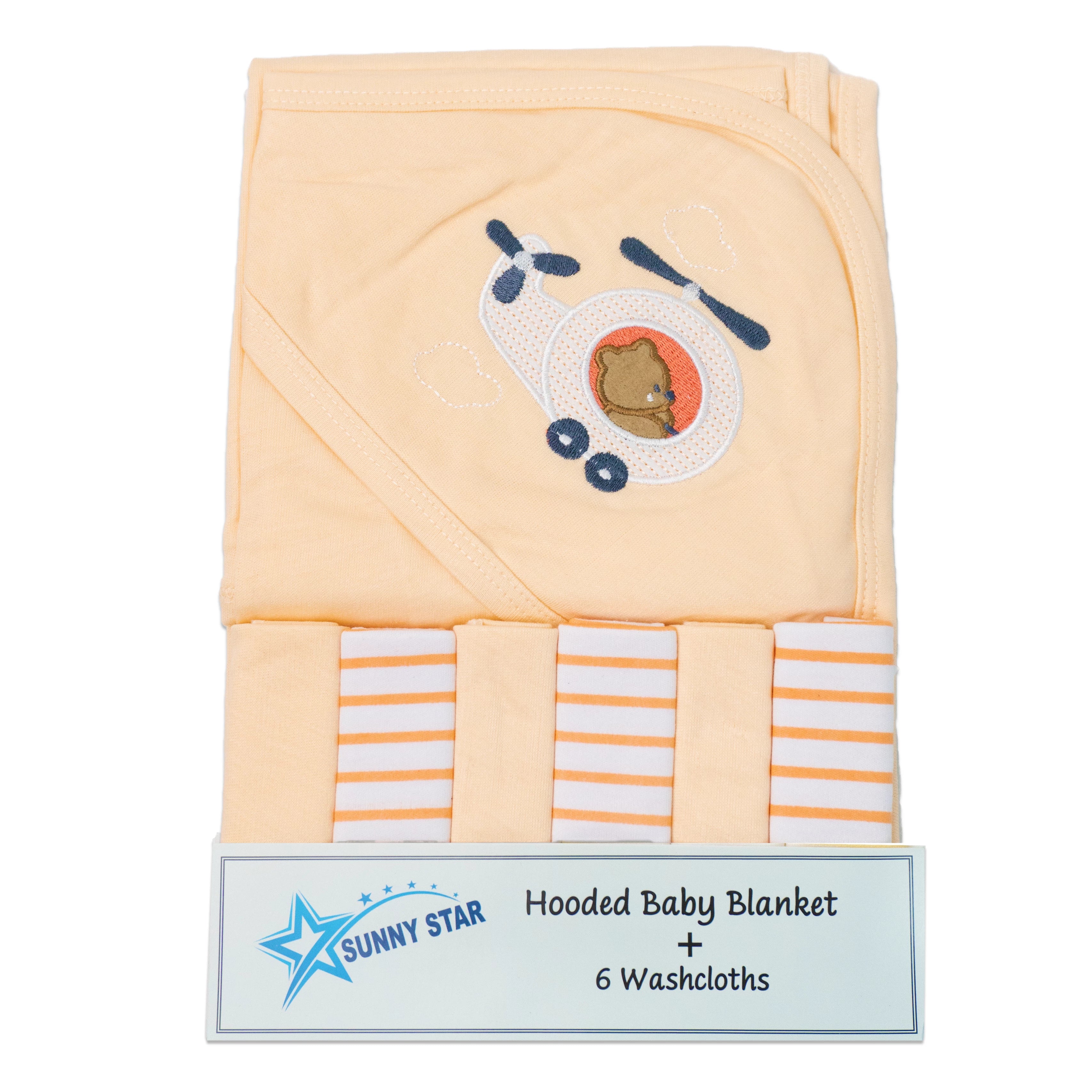 Sunny Star Baby 7 Pcs Towel Set | Soft & Absorbent Towels for Newborns