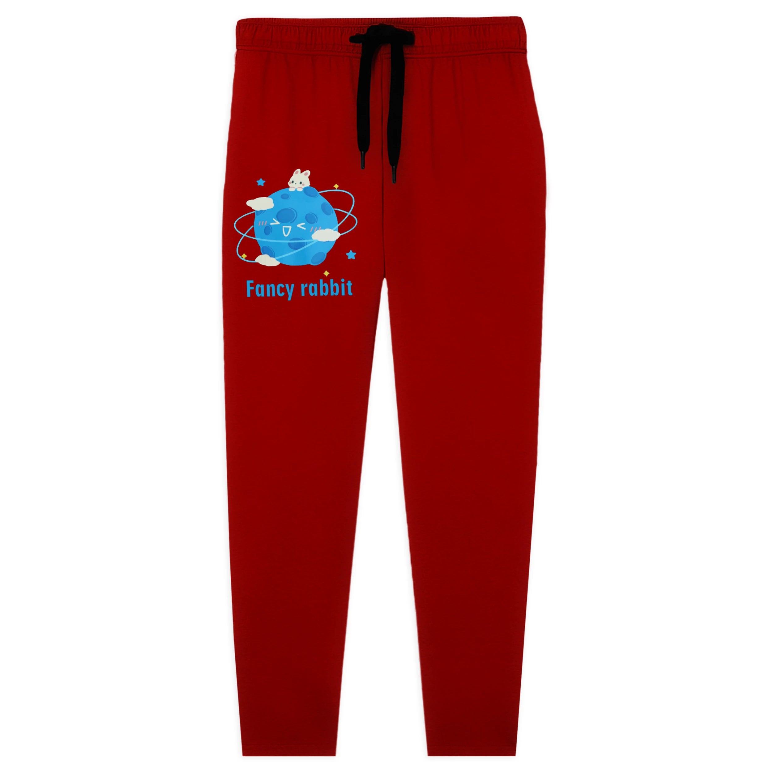 Kids Jersey Cotton Sticker Trousers – Red