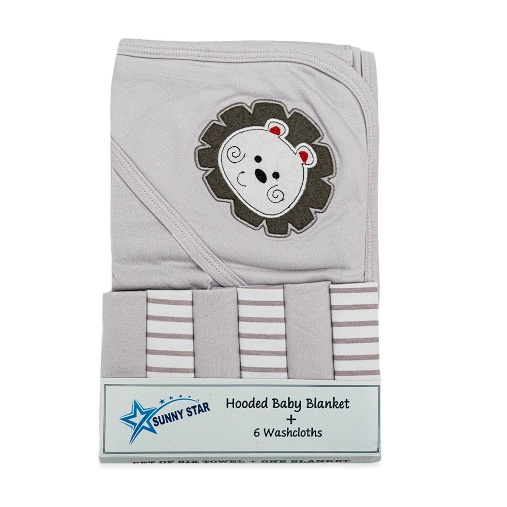 Sunny Star Baby 7 Pcs Towel Set | Soft & Absorbent Towels for Newborns