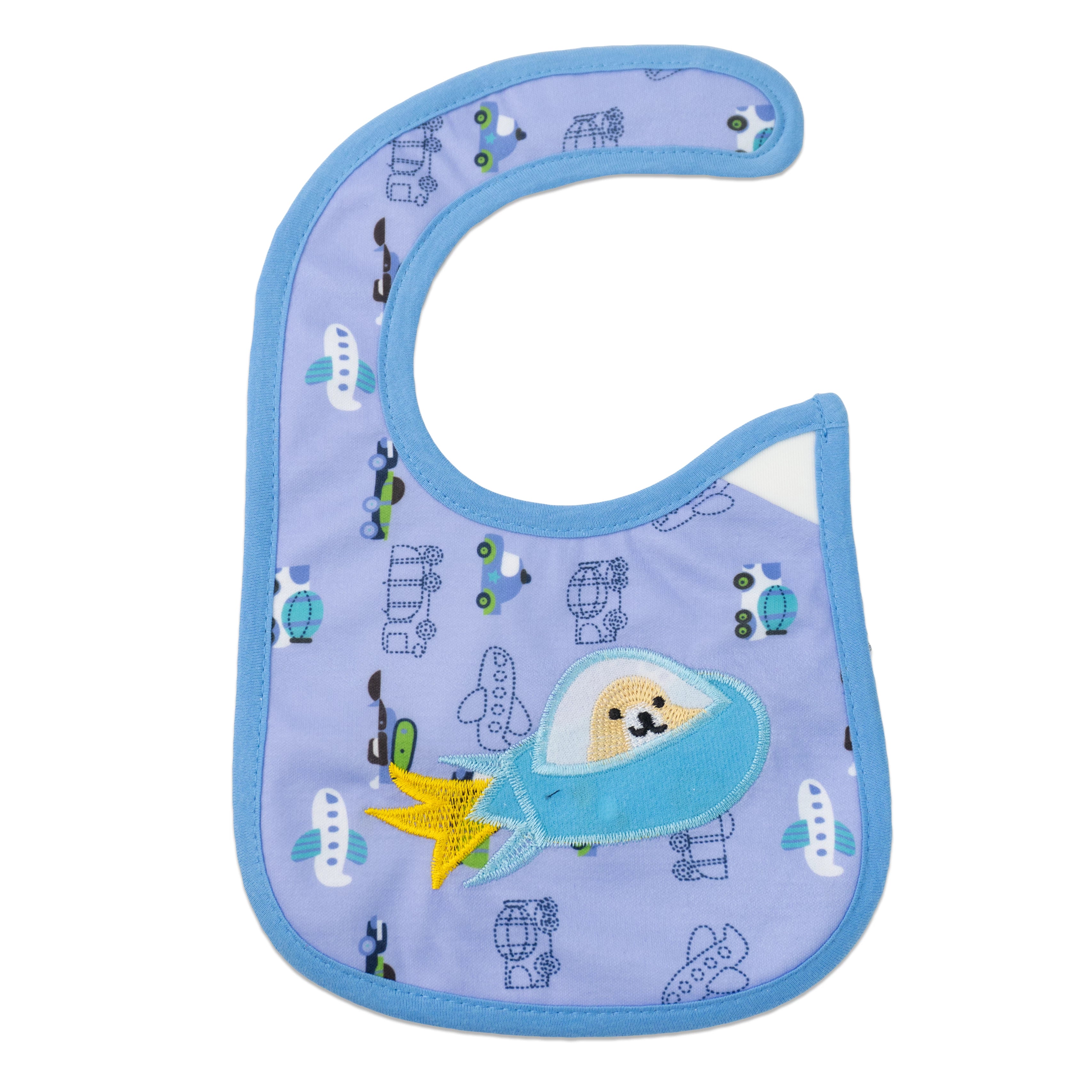 Side Velcro Cotton Baby Bib – Cute and Stylish