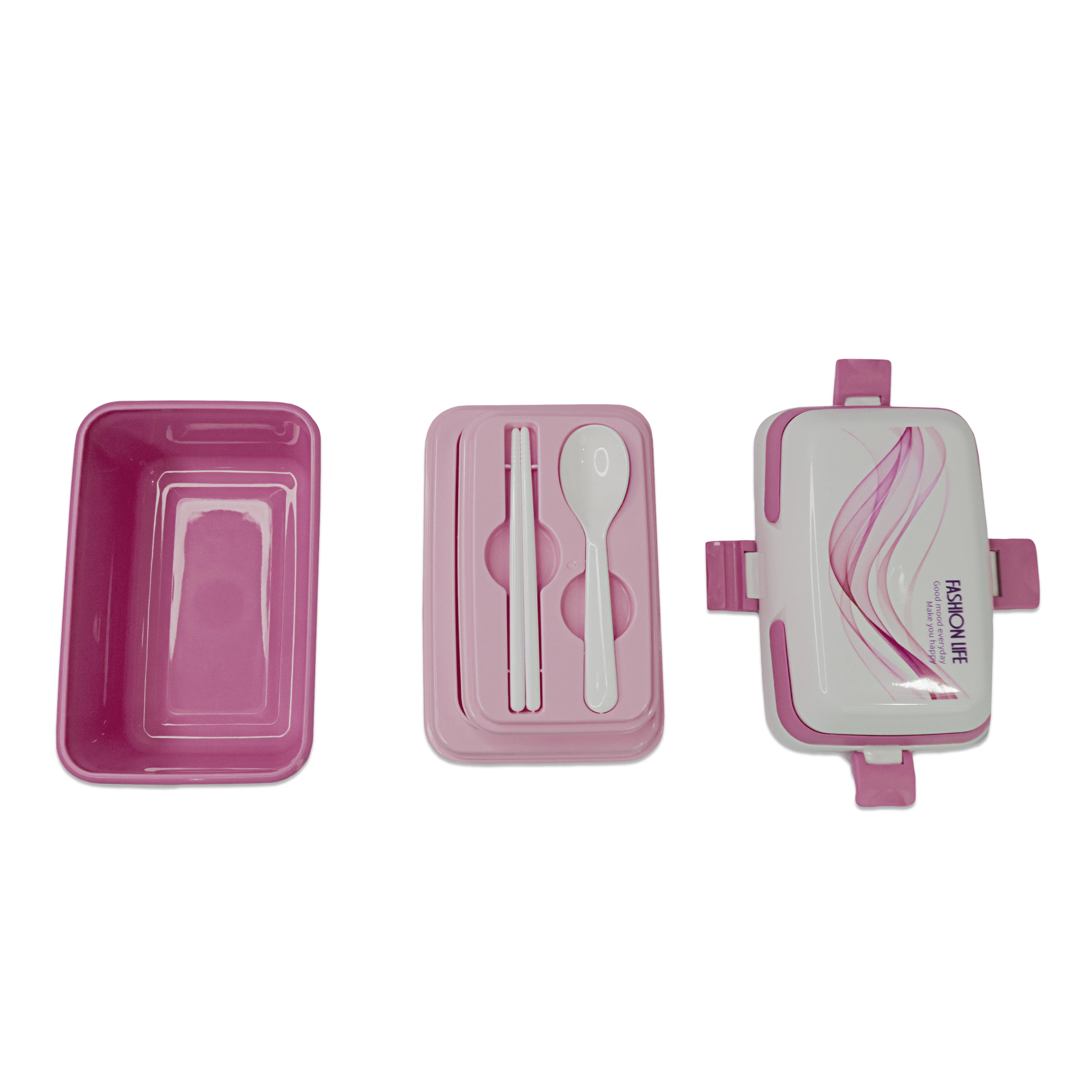 Fashion Life Lunch Box with Compartments & Spoon