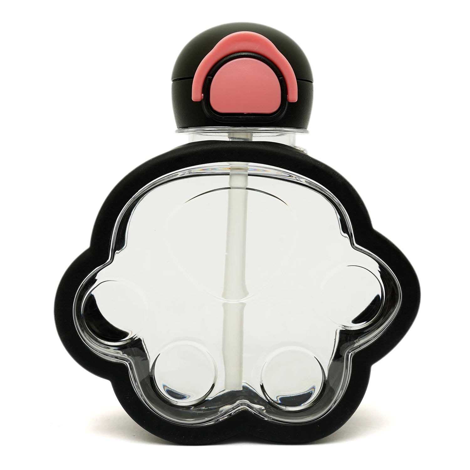 Paw Print Transparent Water Bottle
