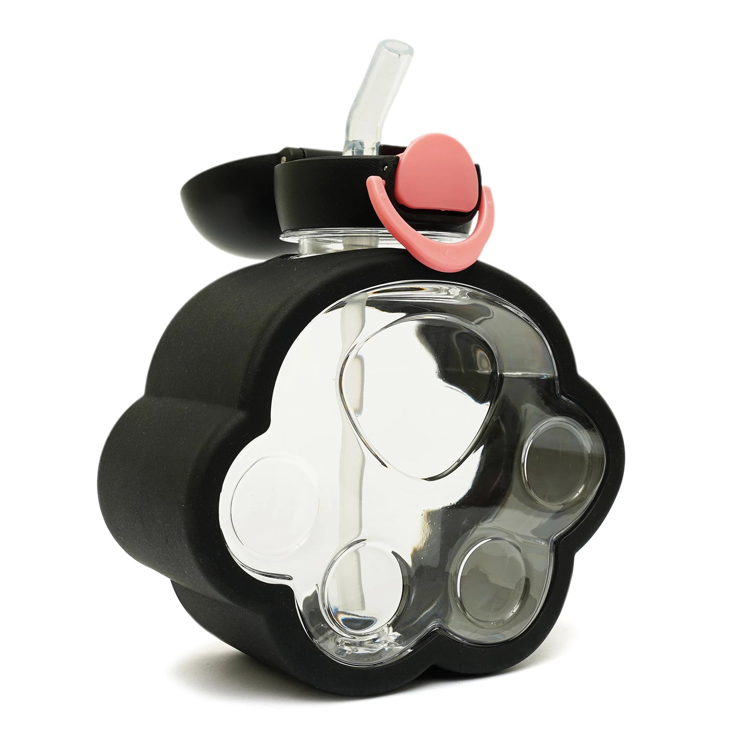 Paw Print Transparent Water Bottle