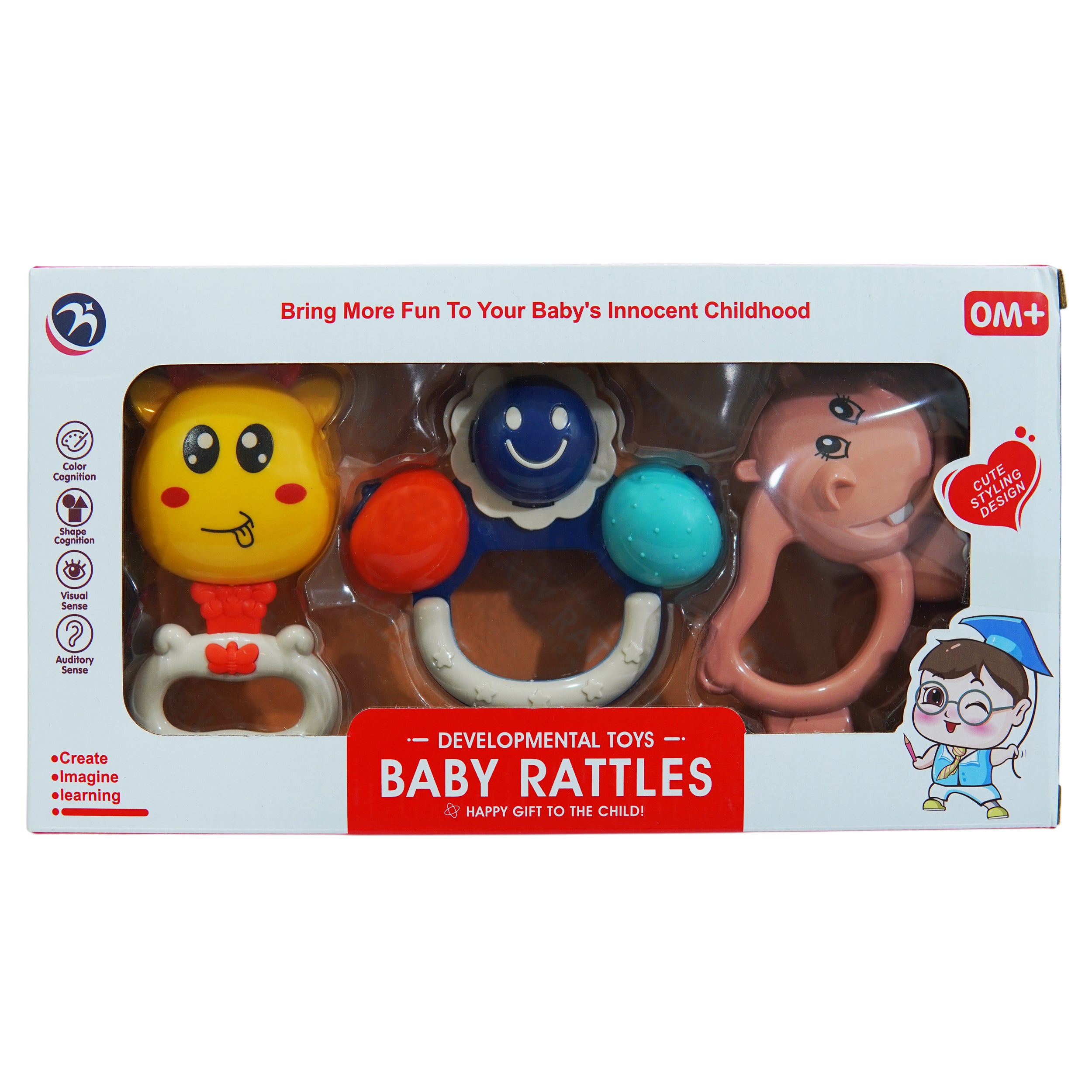 Rattle Toy Pack of 3