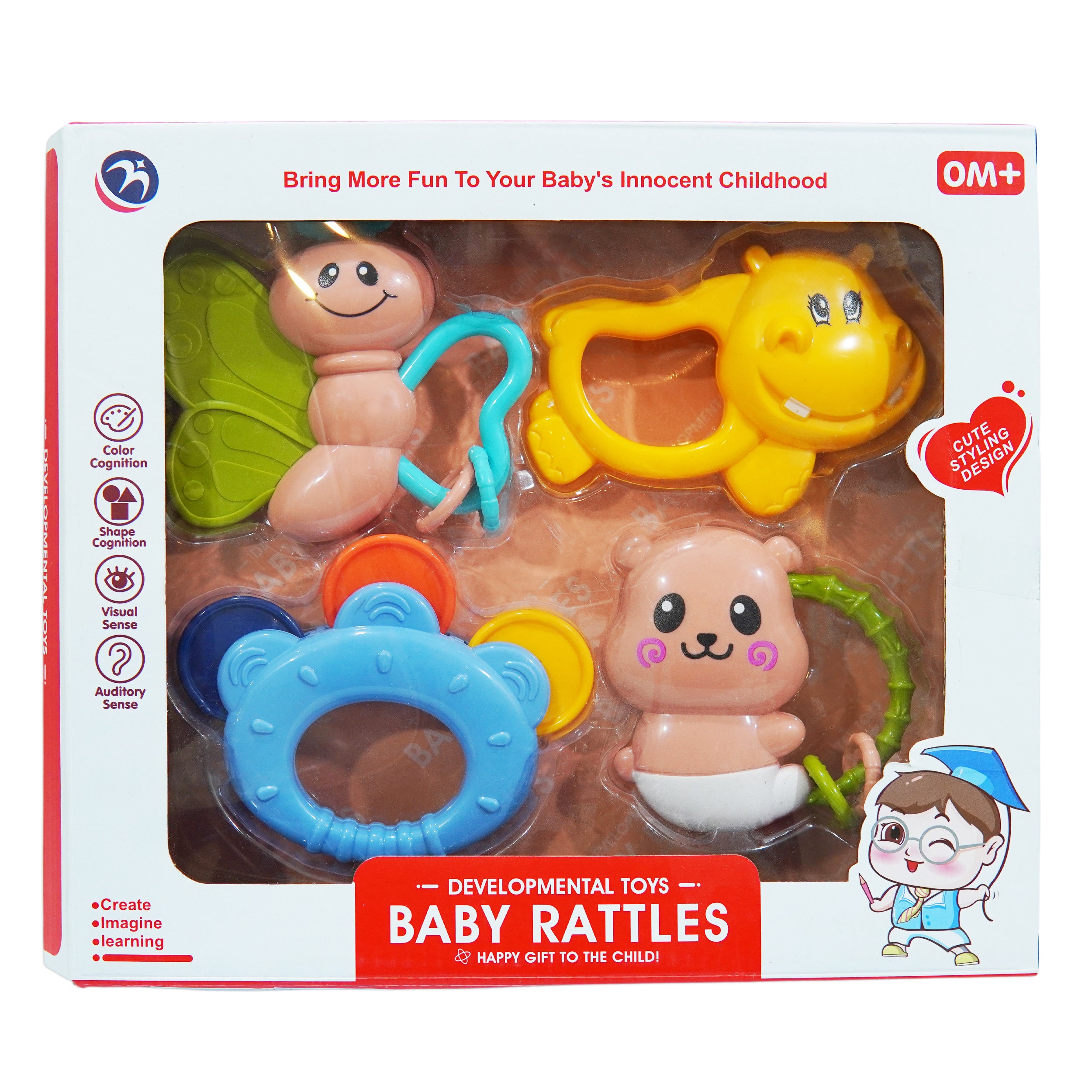 Rattle Toy Pack of 4