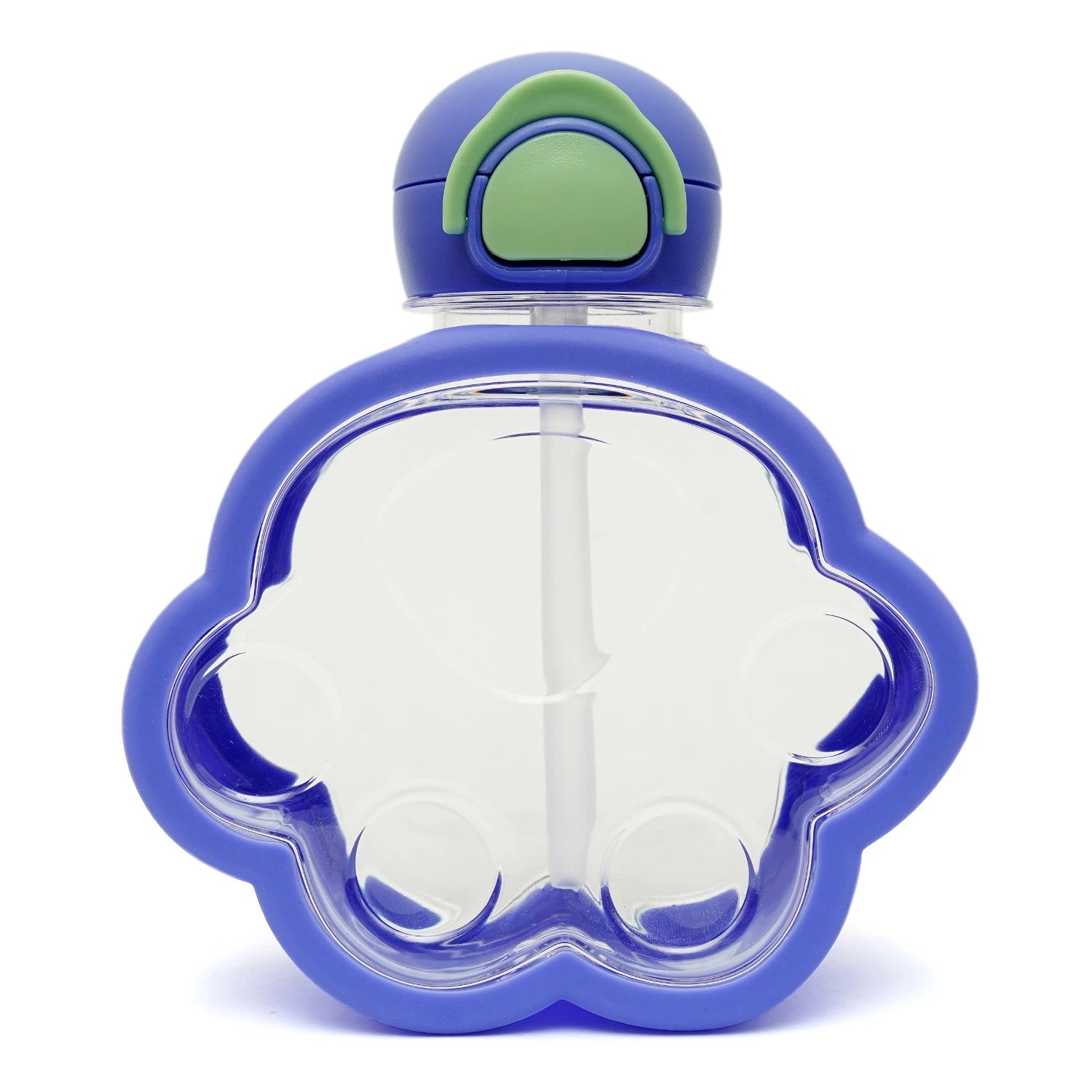 Paw Print Transparent Water Bottle