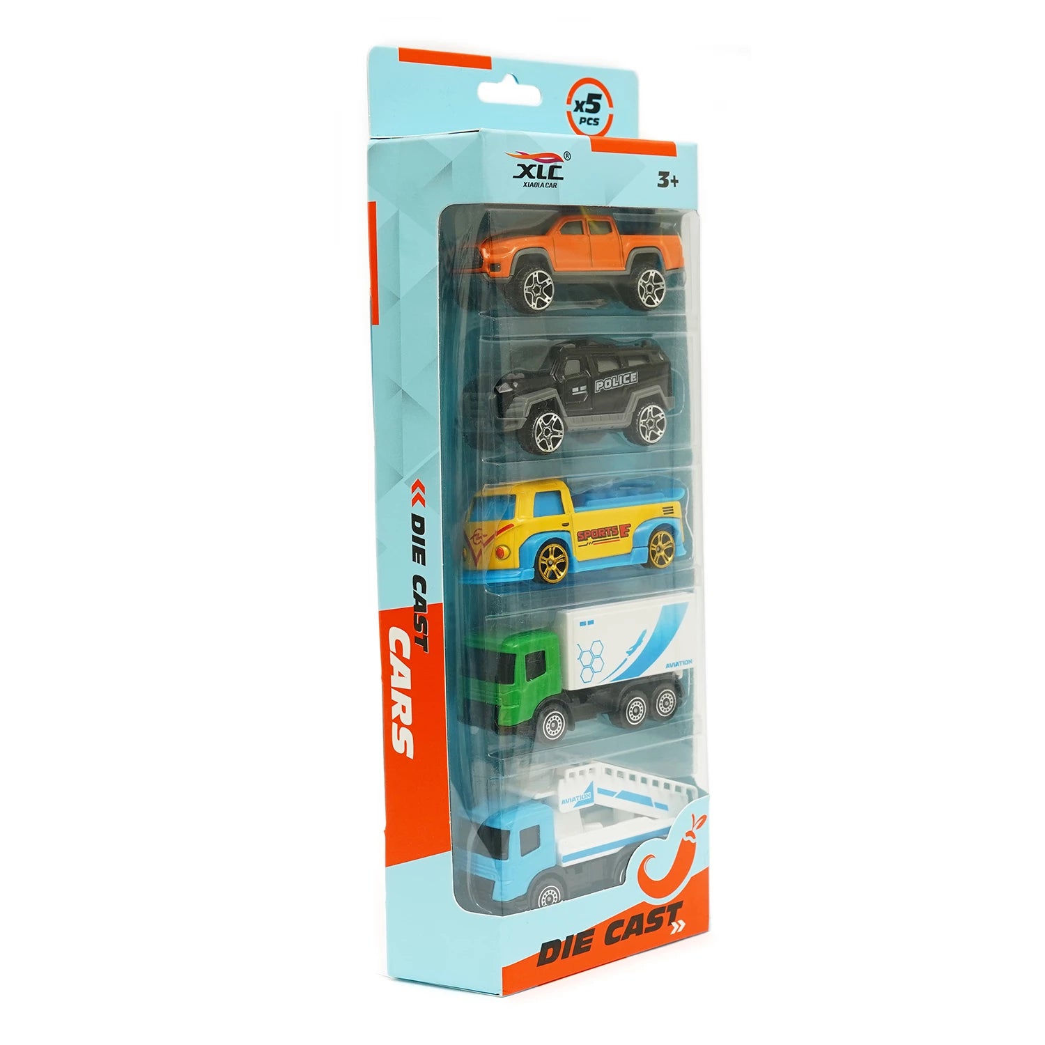 Die-Cast Car Toy Set – 5 Pcs for Kids