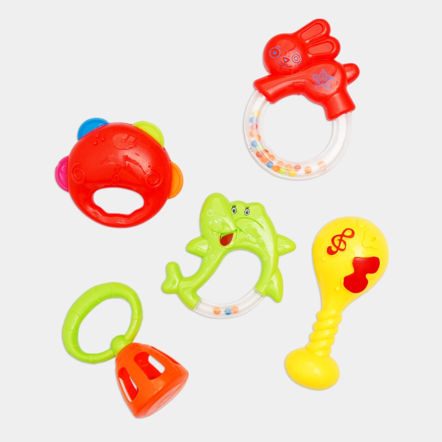 Baby Concert Rattle Toy Set – 6 Pieces