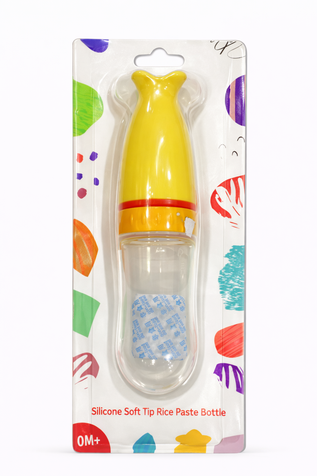 Baby Silicone Squeeze Feeding Bottle | Soft Tip Rice Paste Feeder (0M+)