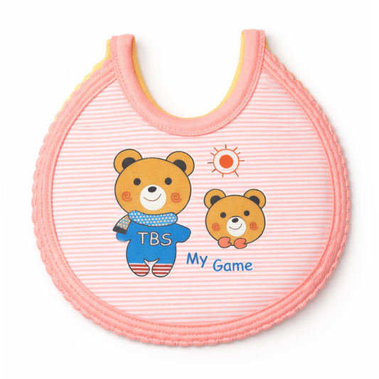 Baby Cotton Bib – Soft & Absorbent Feeding Bib