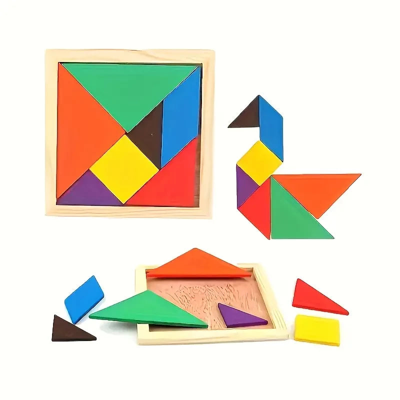 Wooden Tangram Puzzle for Kids