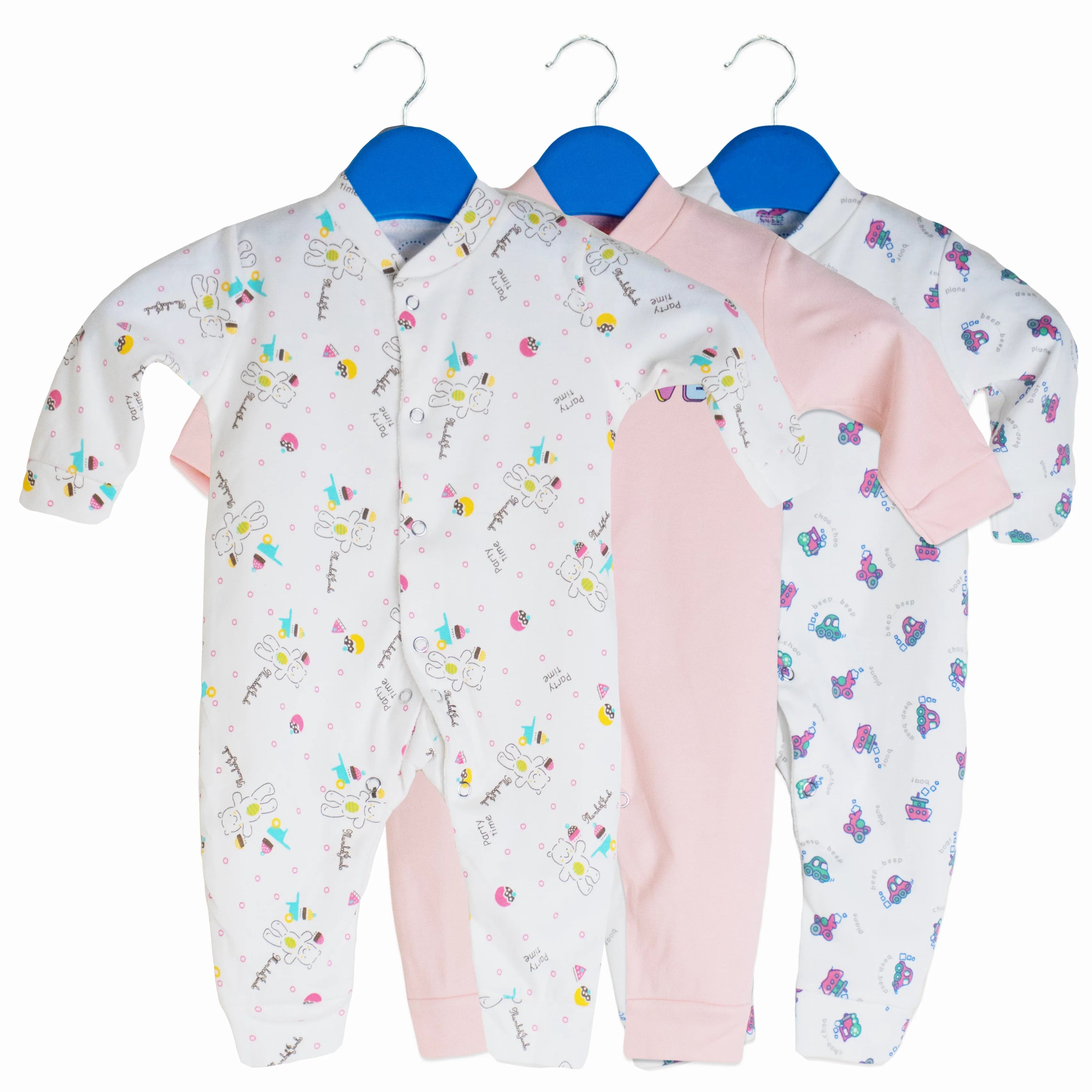 Juniors Pack of 3 Sleep Suit Full